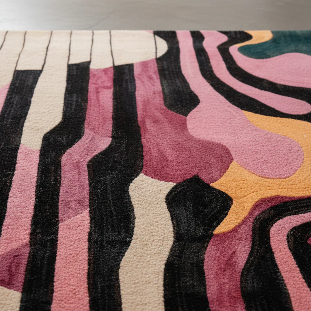 Evolving Shapes Hand Tufted Rug - Image 6