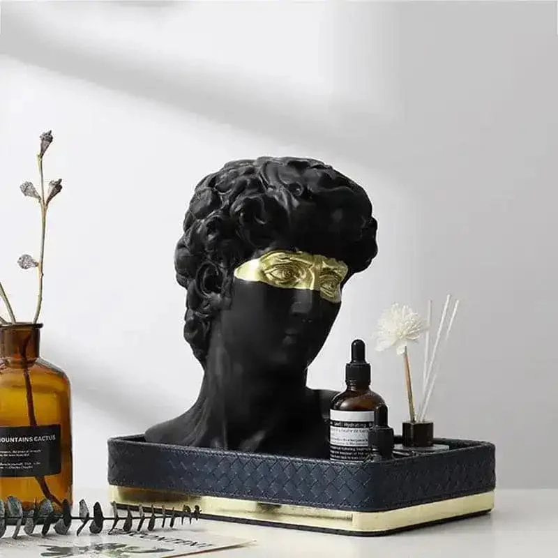 Eye Masked David Head Bust Statue - Image 5
