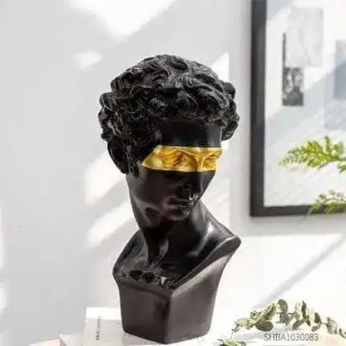 Eye Masked David Head Bust Statue - Image 6