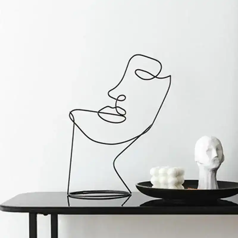 Face Metal Art Sculpture - Image 3