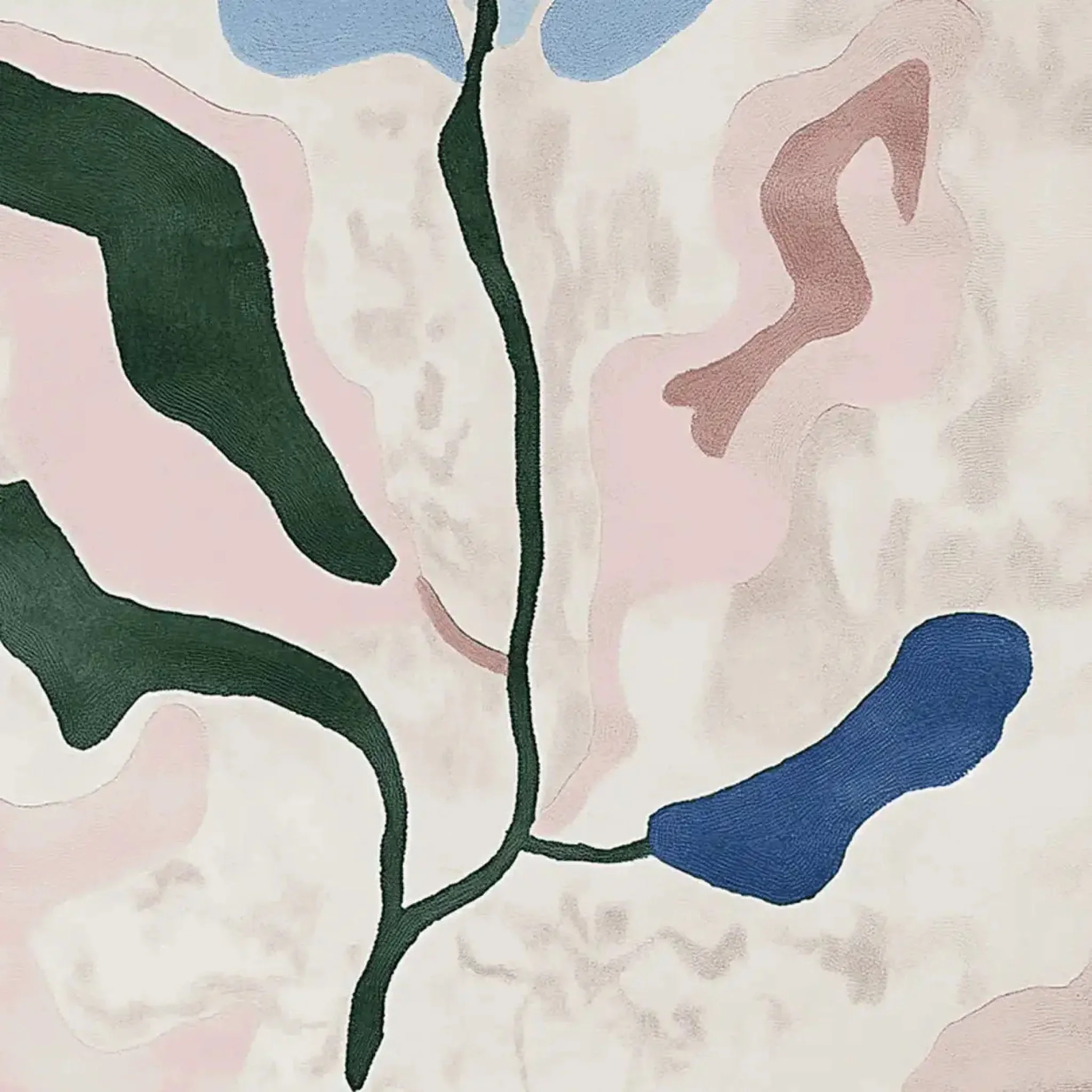 Fading Petal Motion Hand Tufted Rug - Image 4