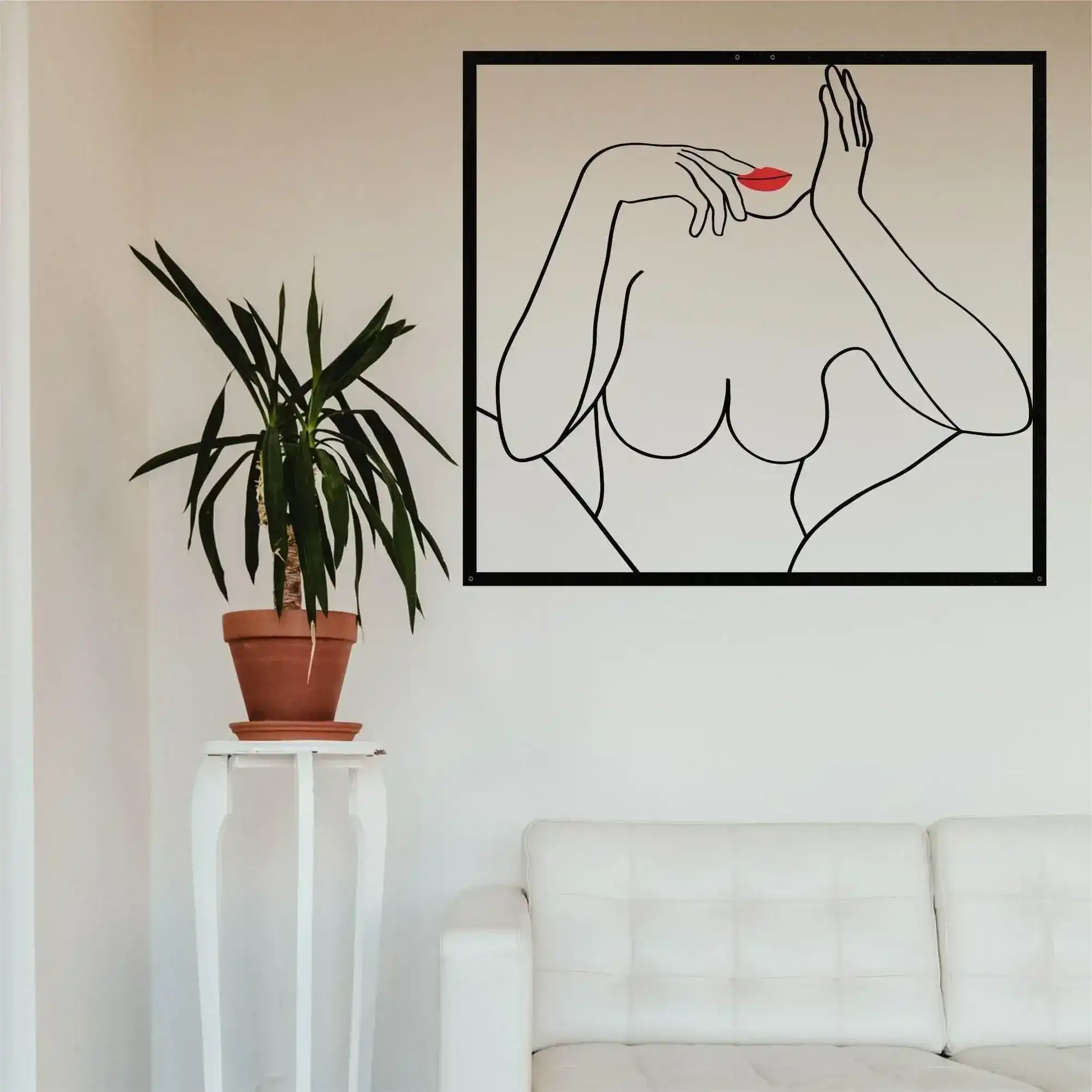 Female Body Beauty Minimalist Metal Wall Decor - Image 2