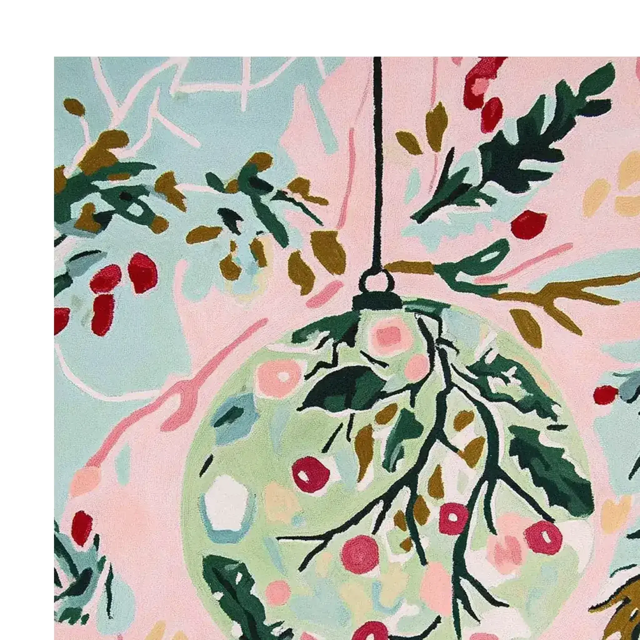Festive Ornament Dreams Hand Tufted Rug - Image 3