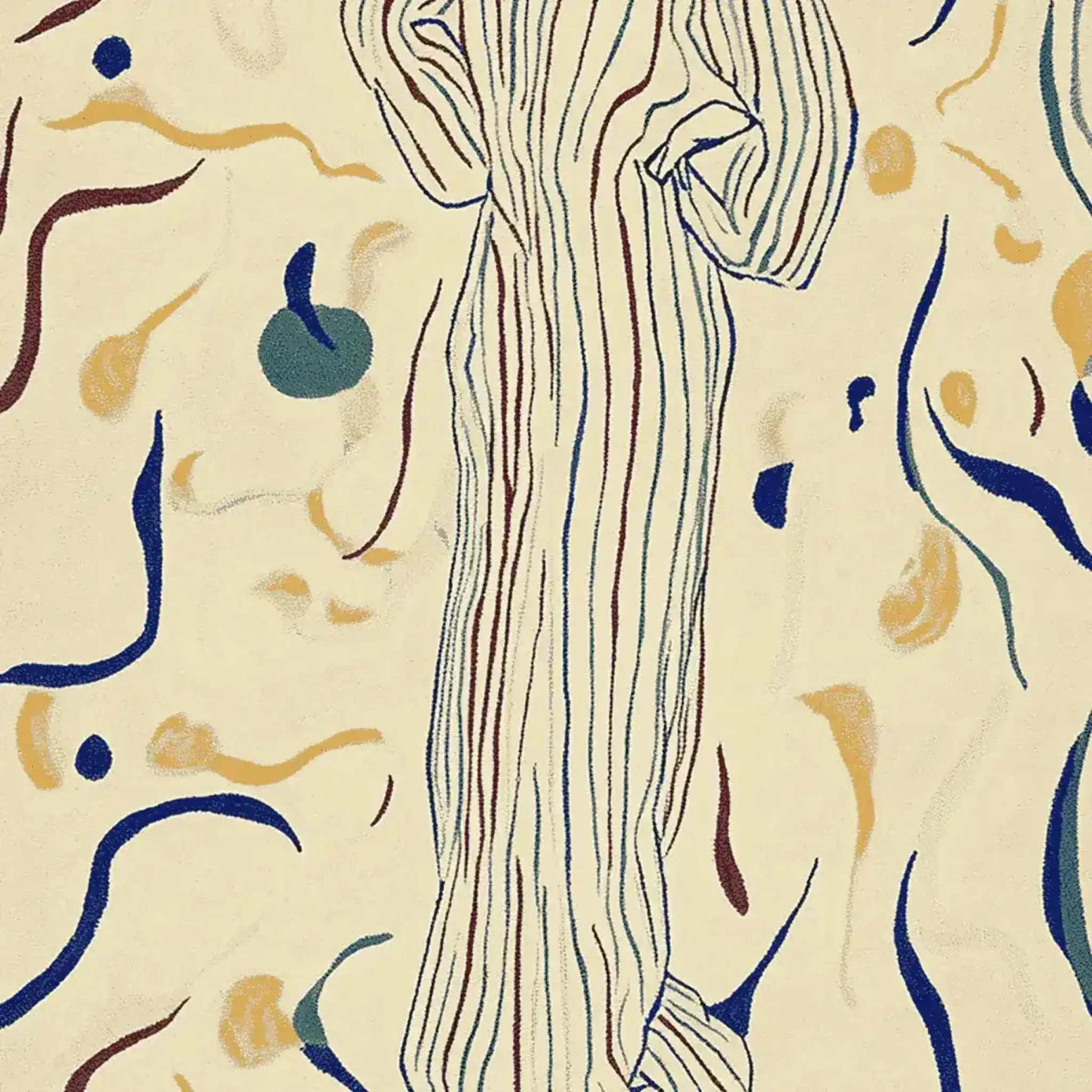 Figurative Thread Story Hand Tufted Rug - Image 4