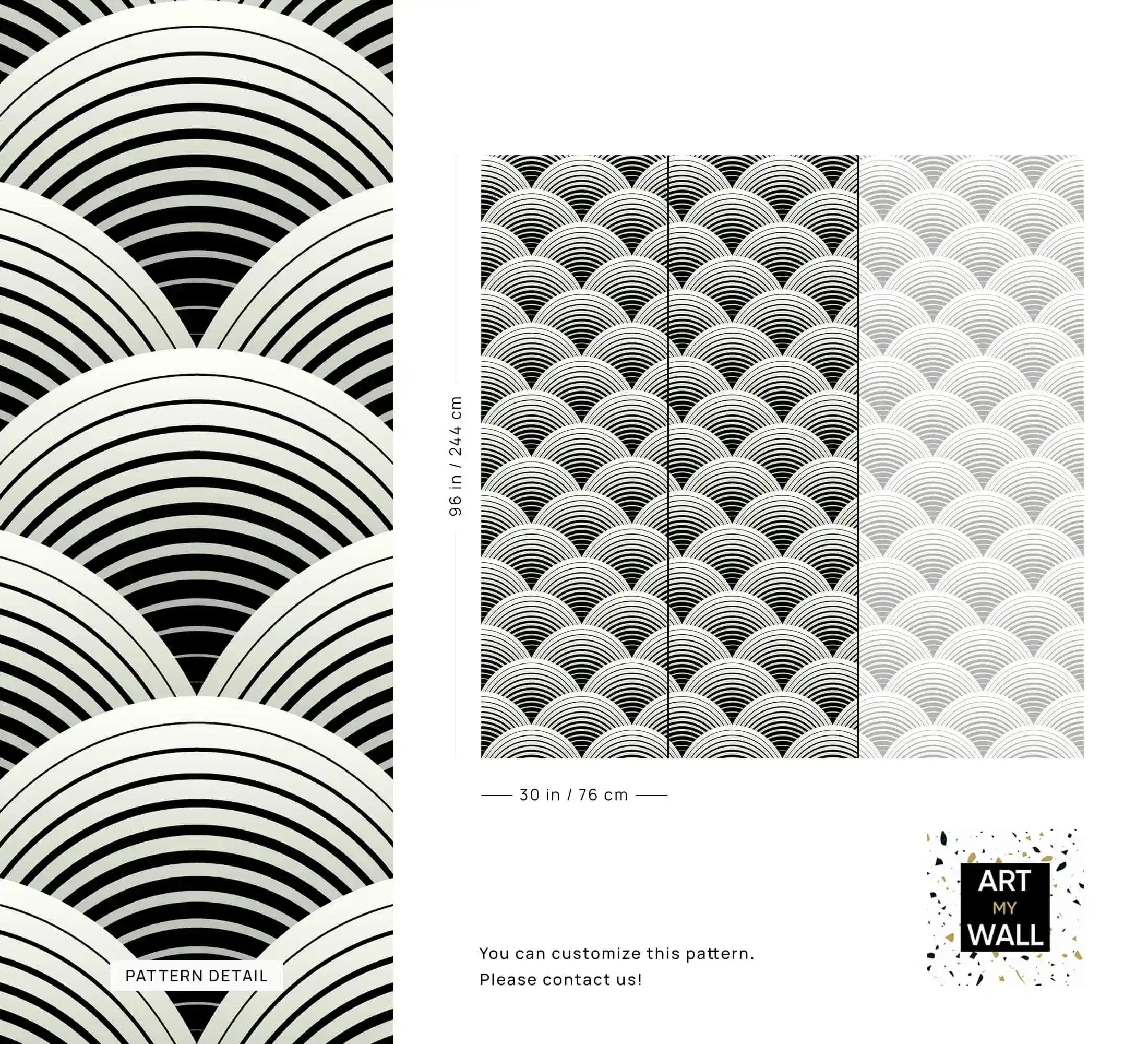 Fish Scale Art Deco Wallpaper - Image 8