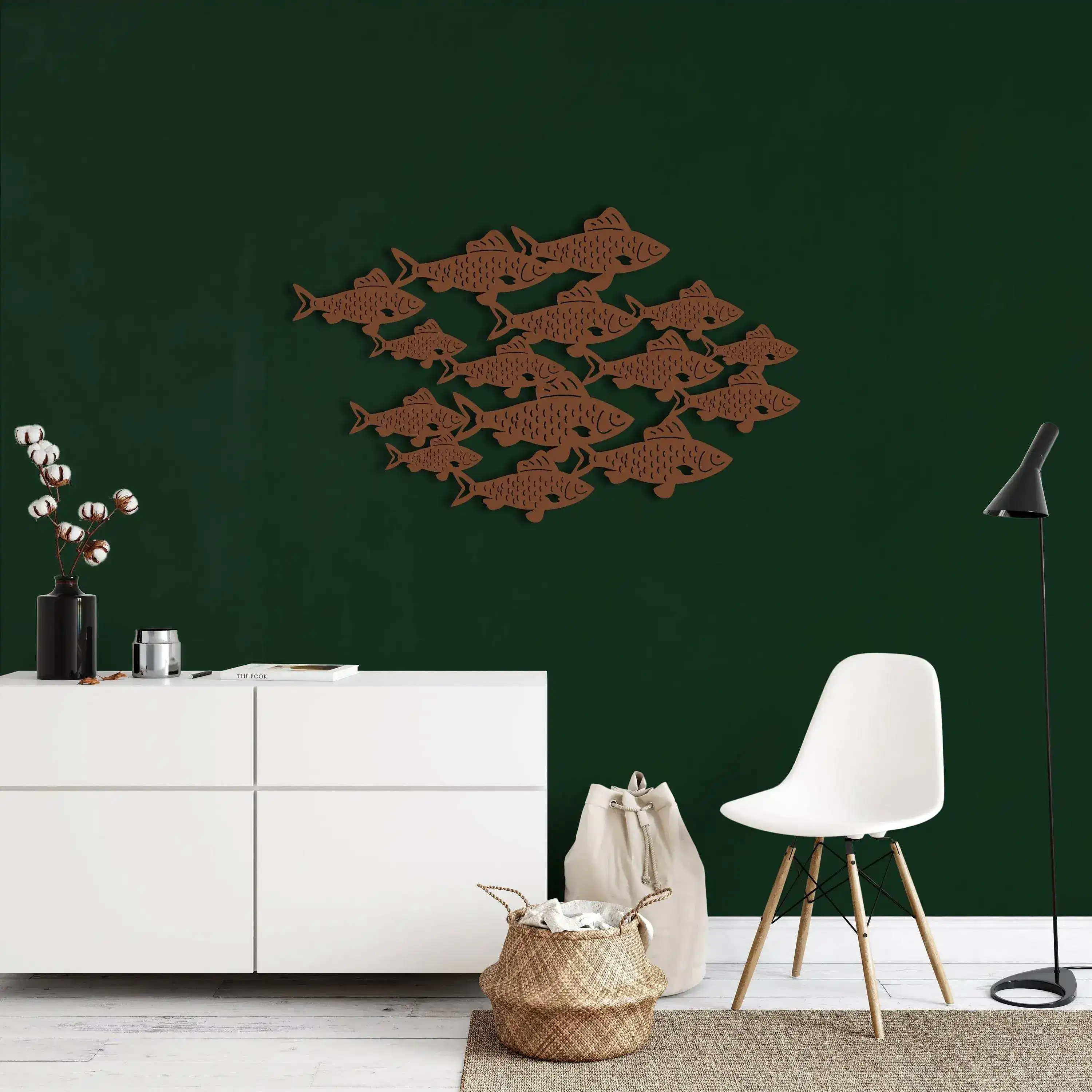 Fish Shoal Metal Wall Art - Image 10