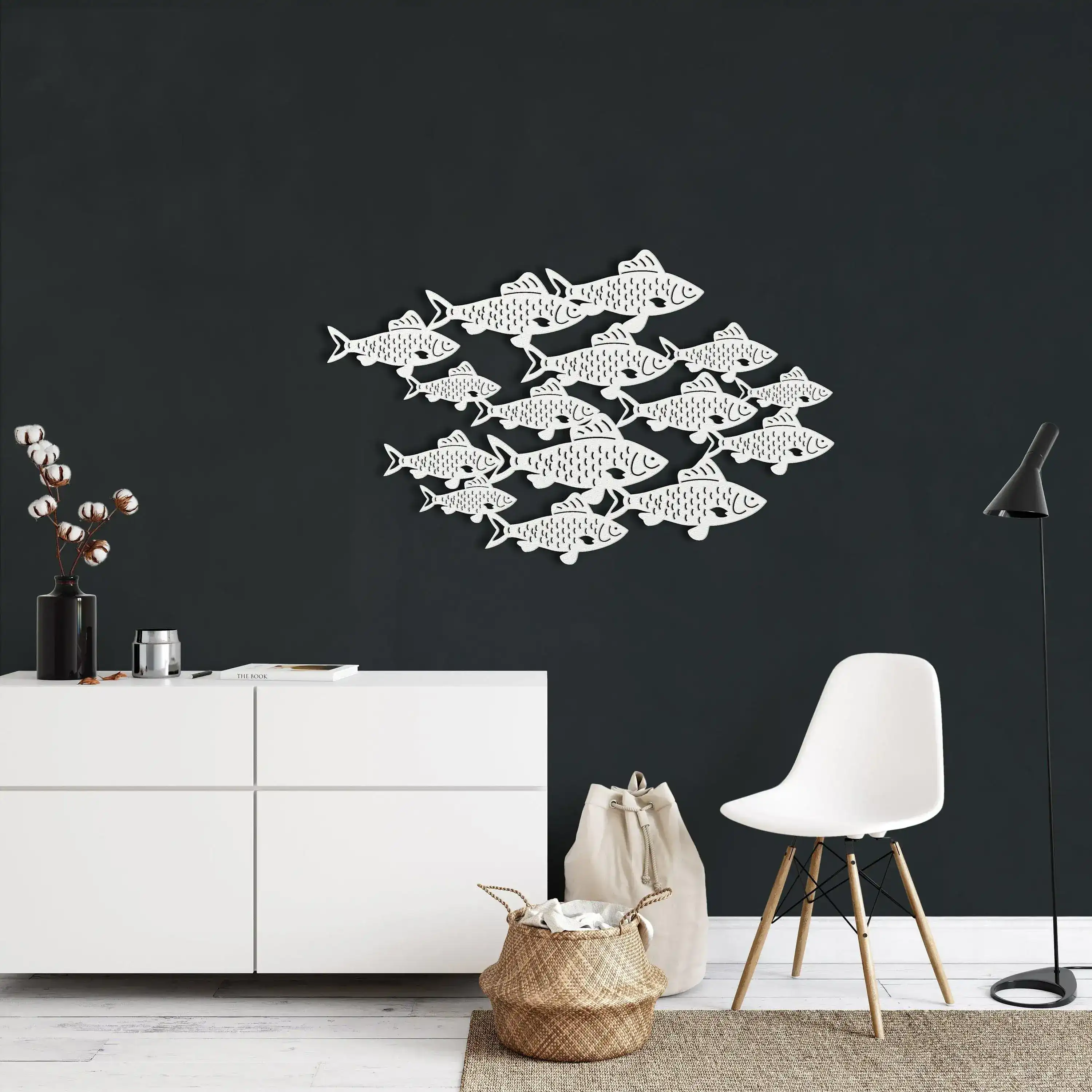 Fish Shoal Metal Wall Art - Image 8