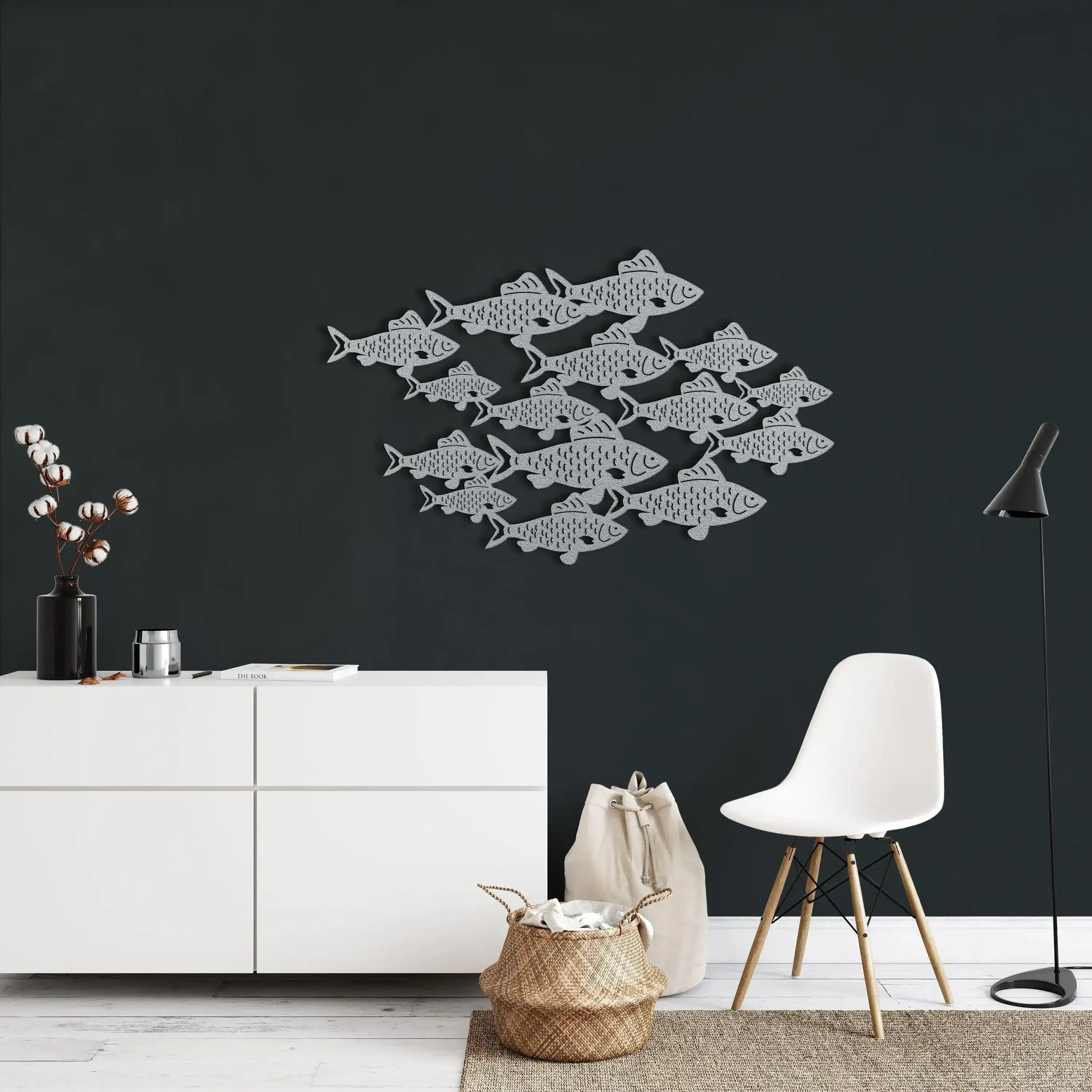 Fish Shoal Metal Wall Art - Image 9