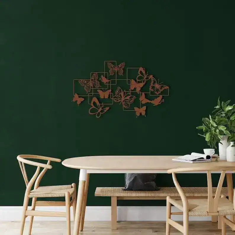 Flock of Butterflies Metal Wall Art - Image 5