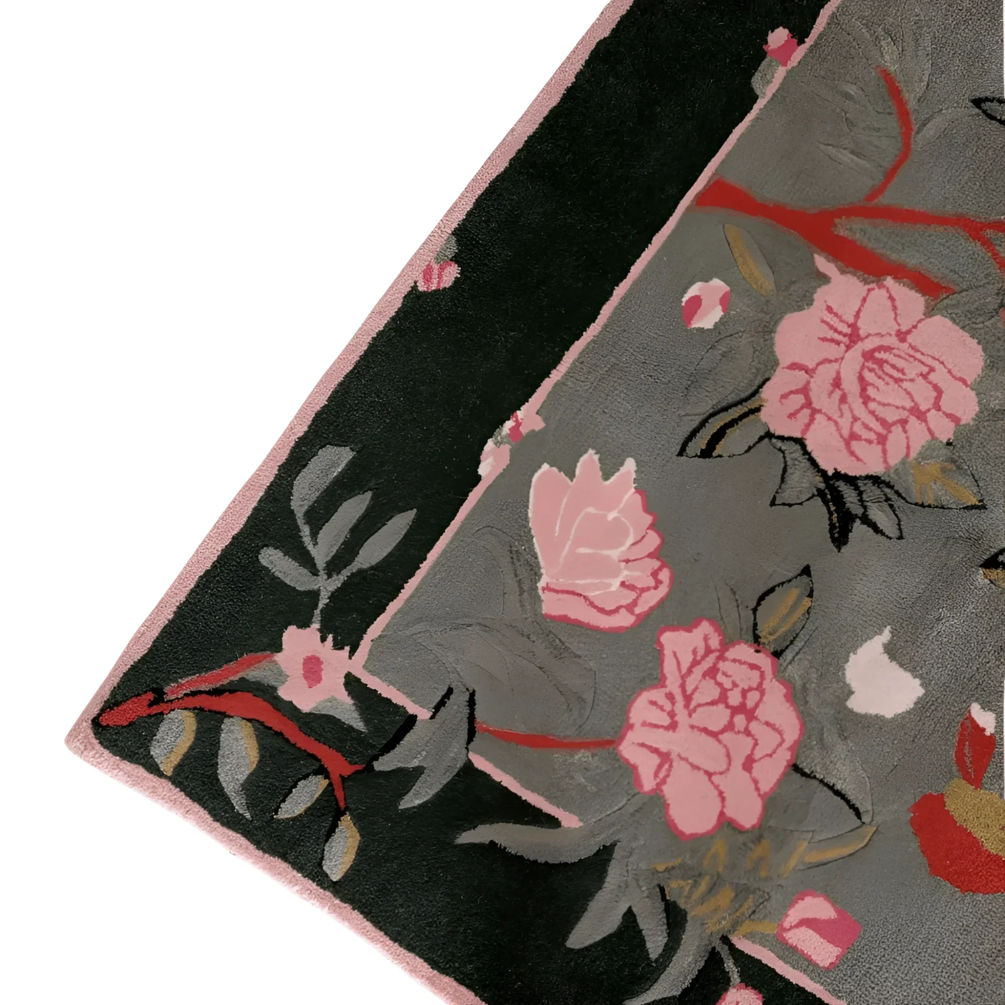 Flora & Fauna Square Hand Tufted Wool Rug 6' x 6' - Image 11