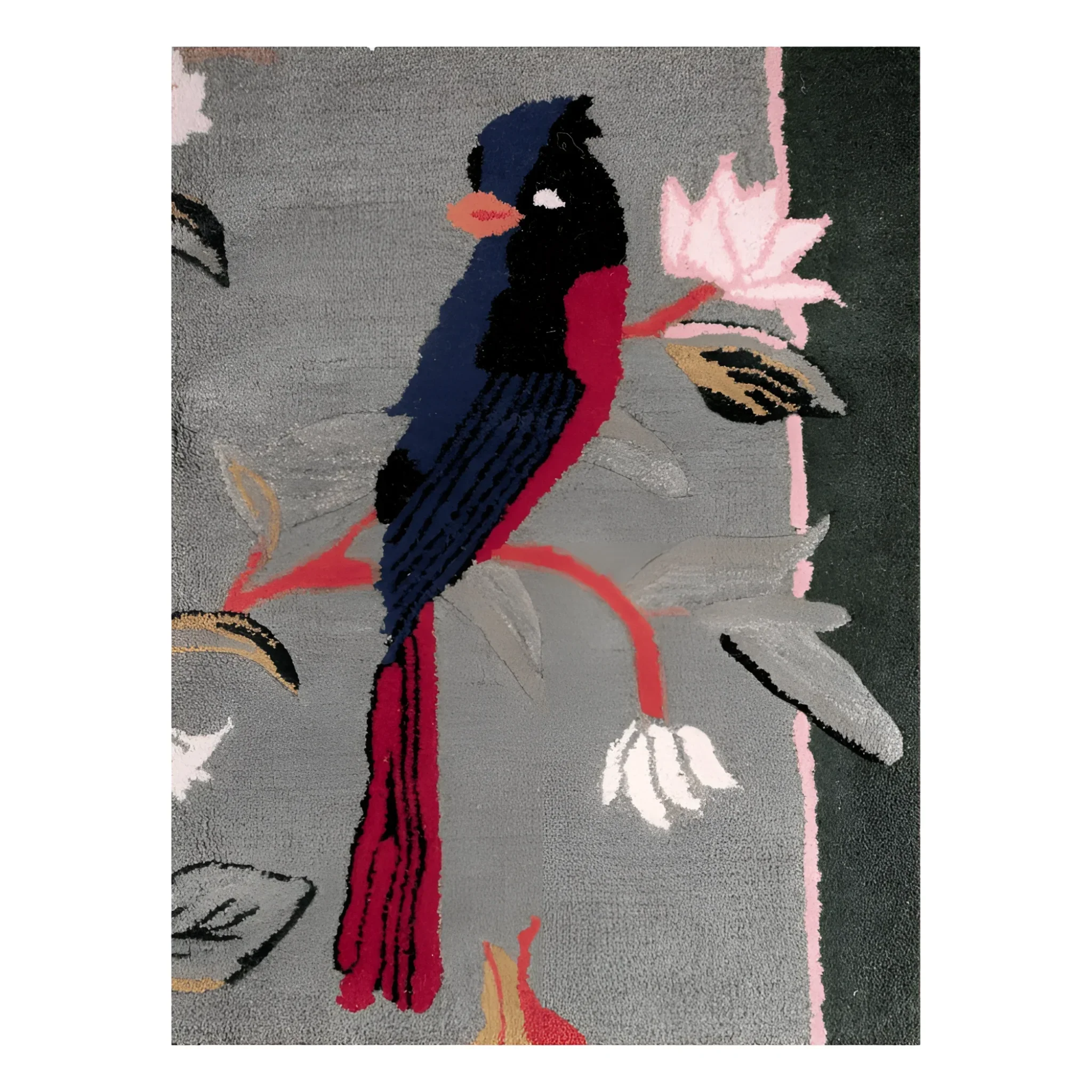 Flora & Fauna Square Hand Tufted Wool Rug 6' x 6' - Image 16