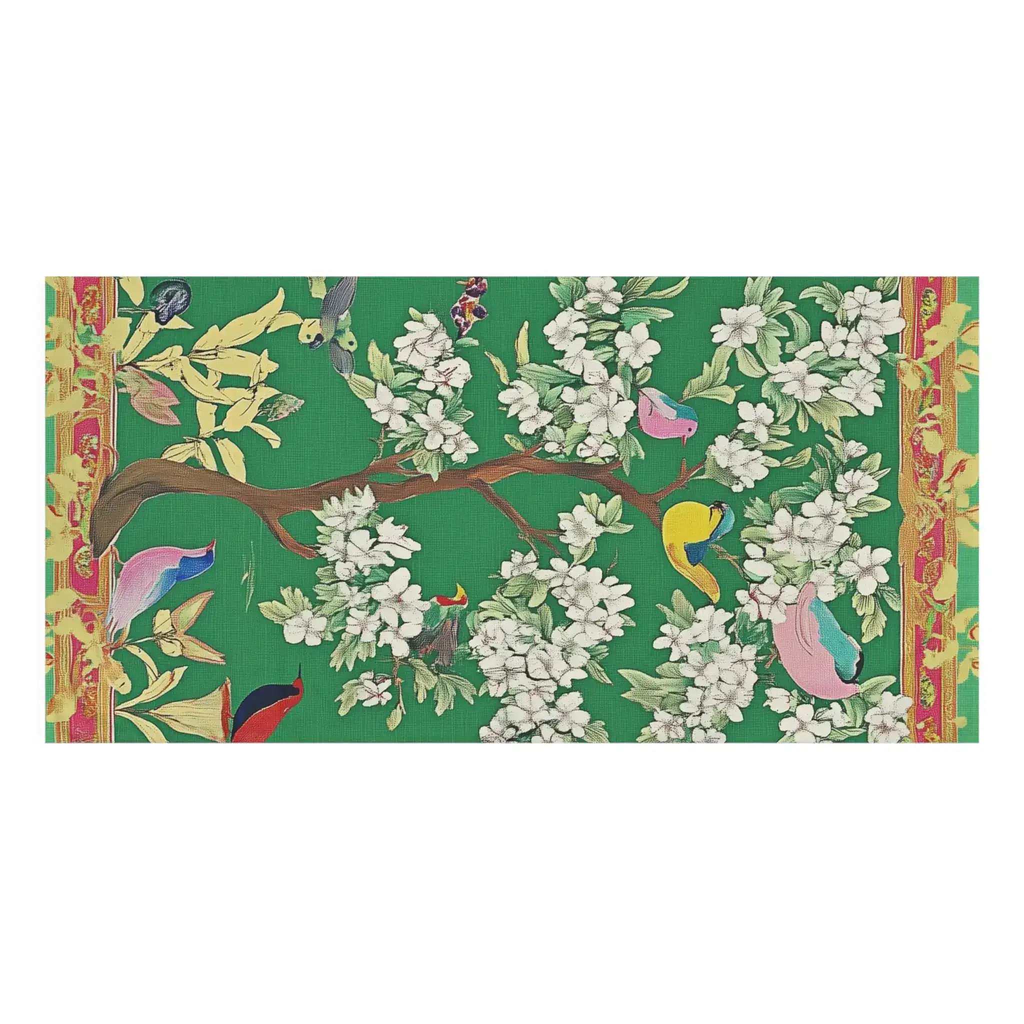 Floral Bird Tree Bath Towel - Image 3