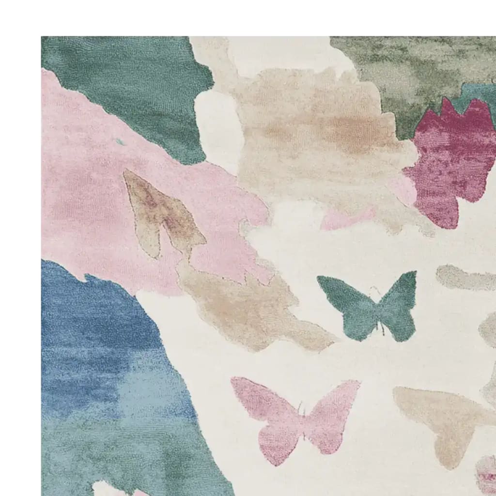 Floral Drift Pattern Hand Tufted Rug - Image 4