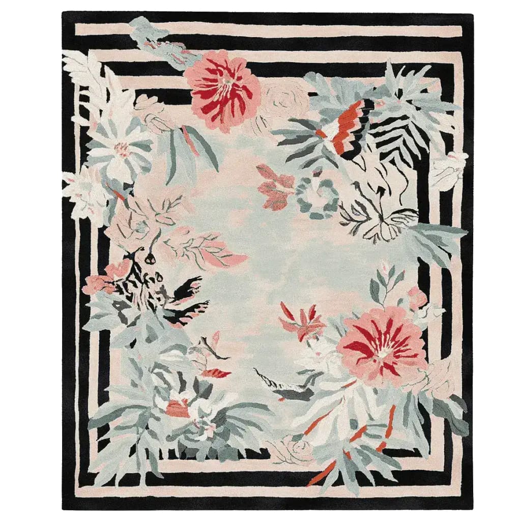 Floral Frame Reverie Hand Tufted Rug