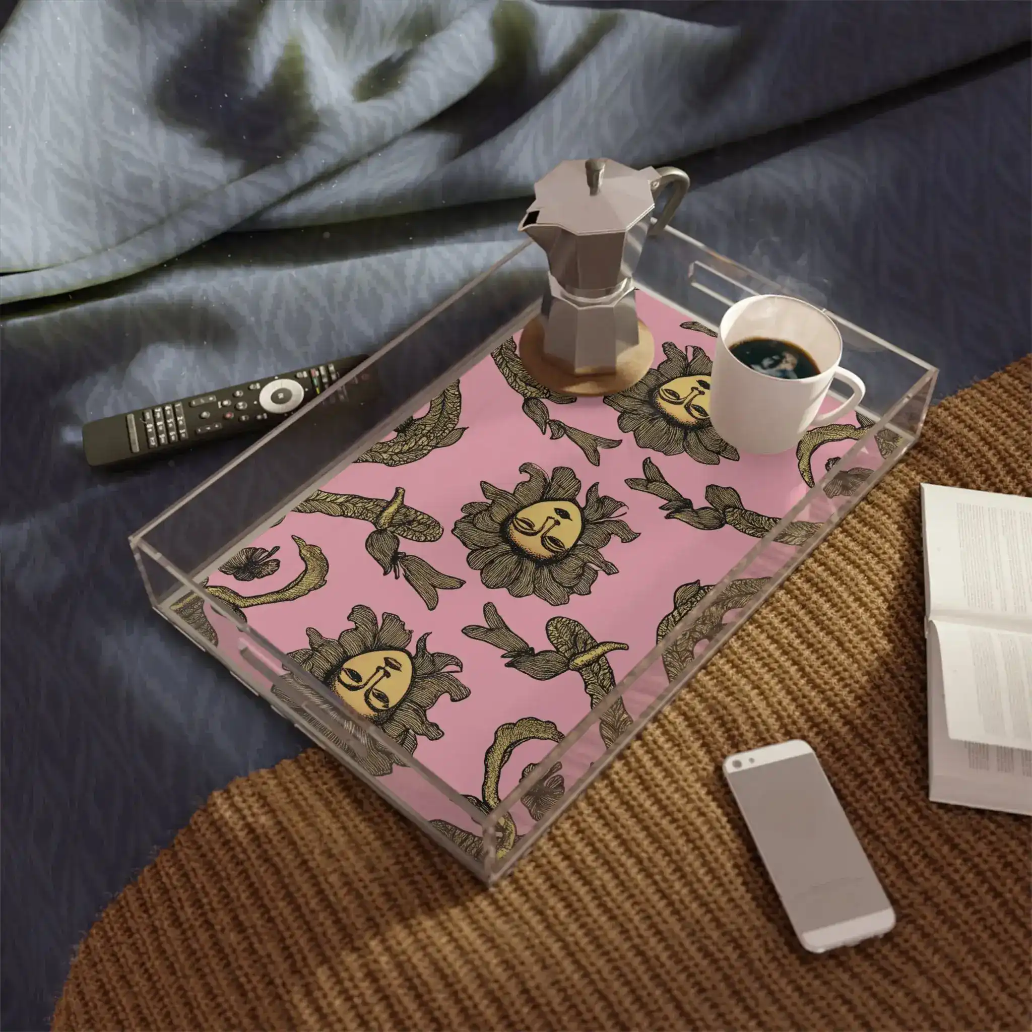 Floral Goddess Print Serving Tray - Image 2