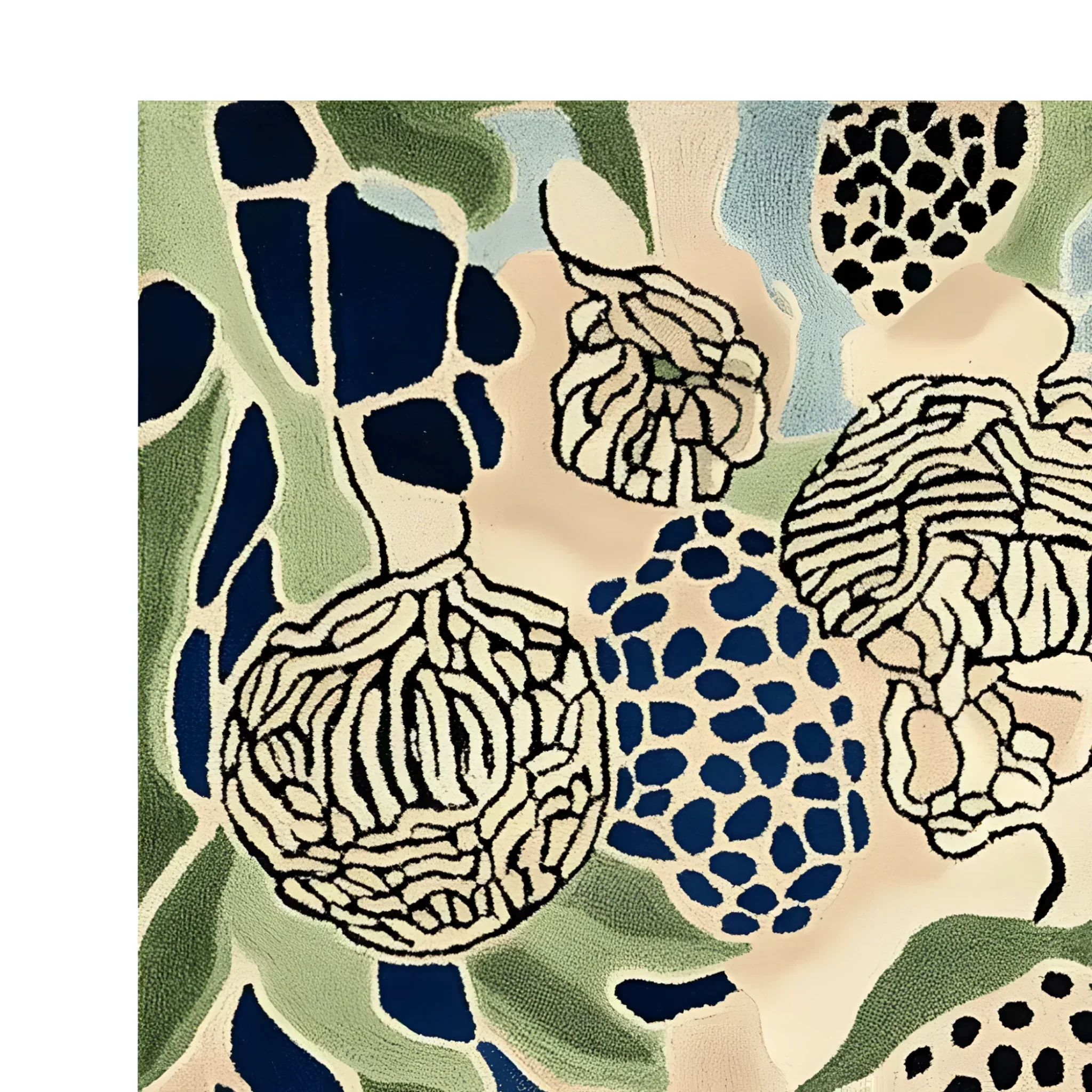 Floral Matrix Dream Hand Tufted Rug - Image 3