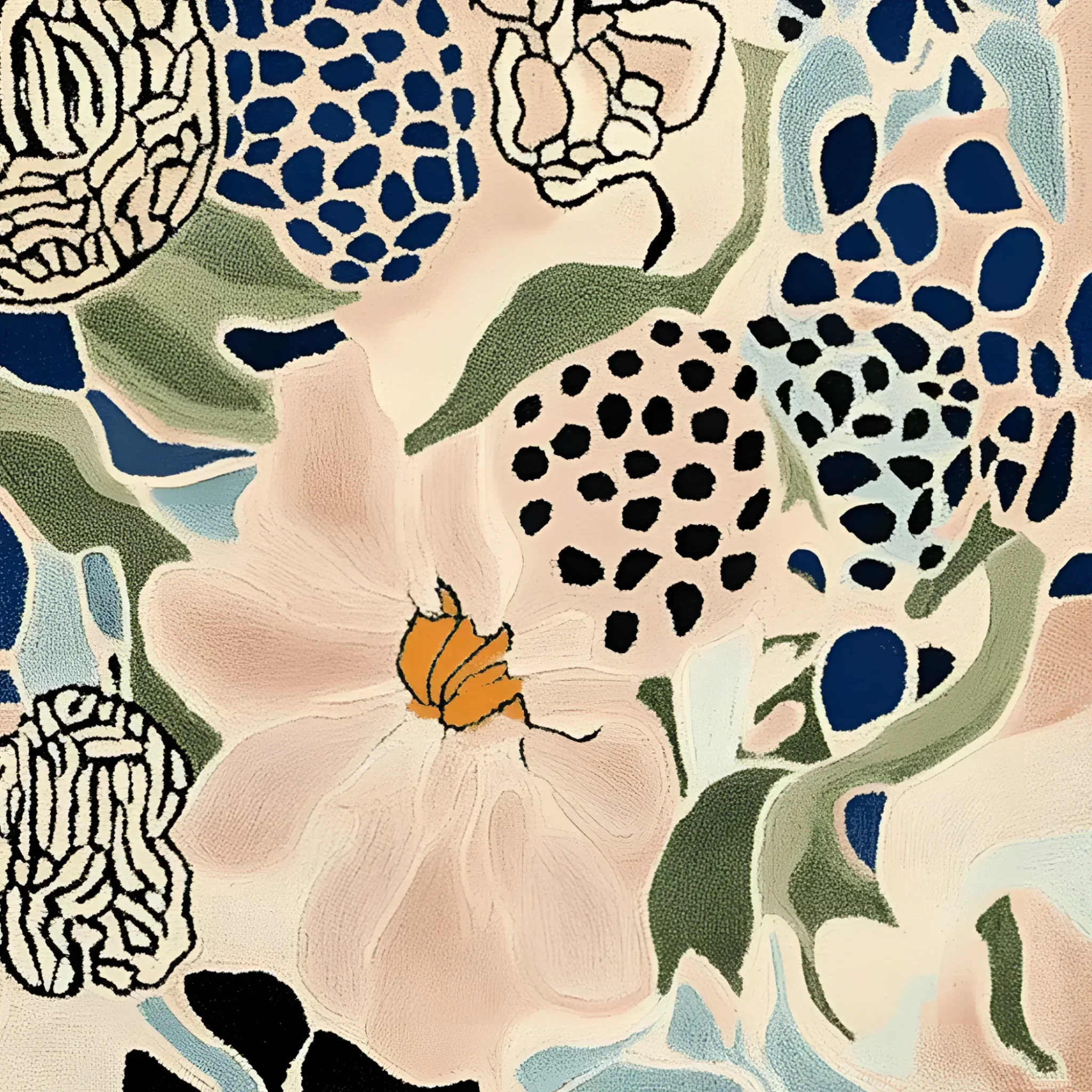 Floral Matrix Dream Hand Tufted Rug - Image 4