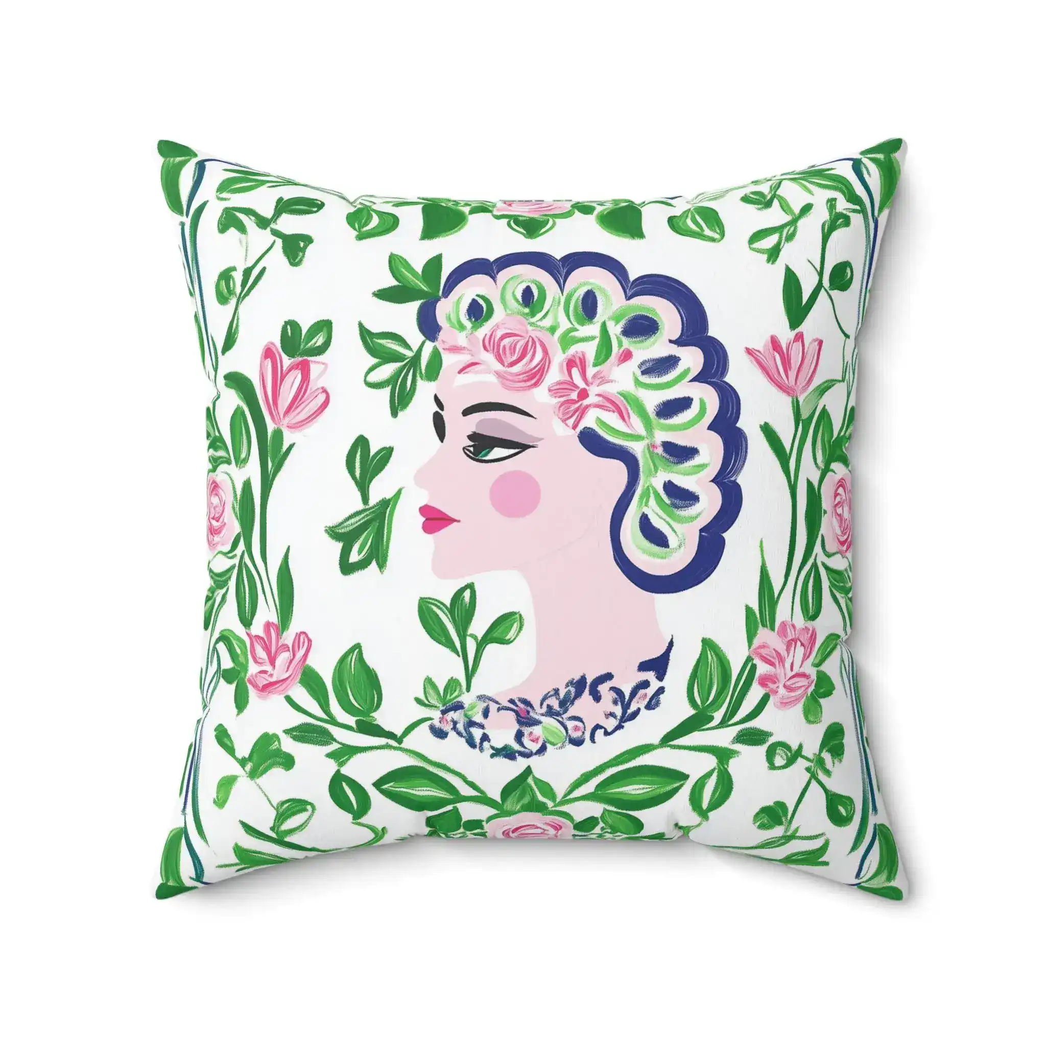 Floral Muse Cameo Throw Pillow - Image 6