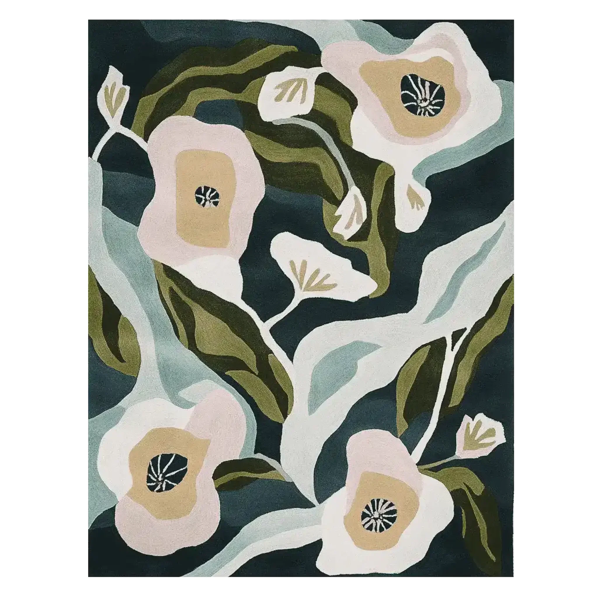 Floral Rush Hour Hand Tufted Rug