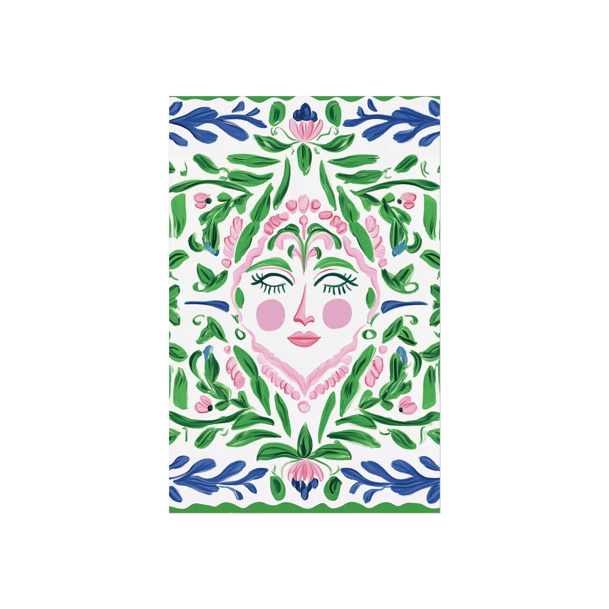 Floral Spirit Face Fine Art Poster - Image 15