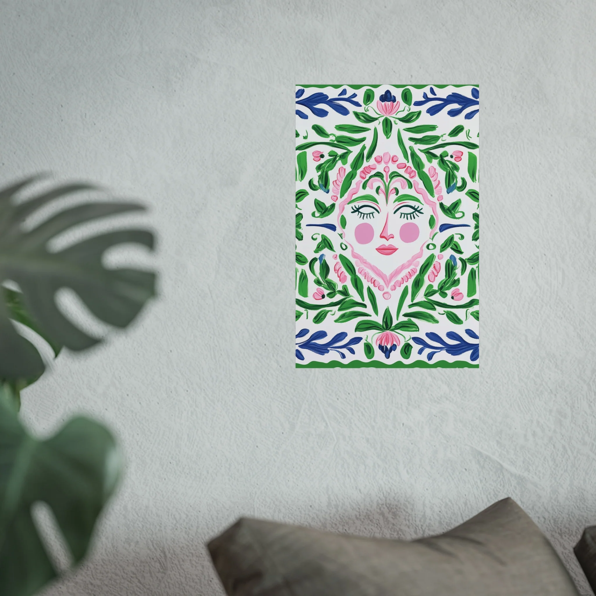 Floral Spirit Face Fine Art Poster - Image 25