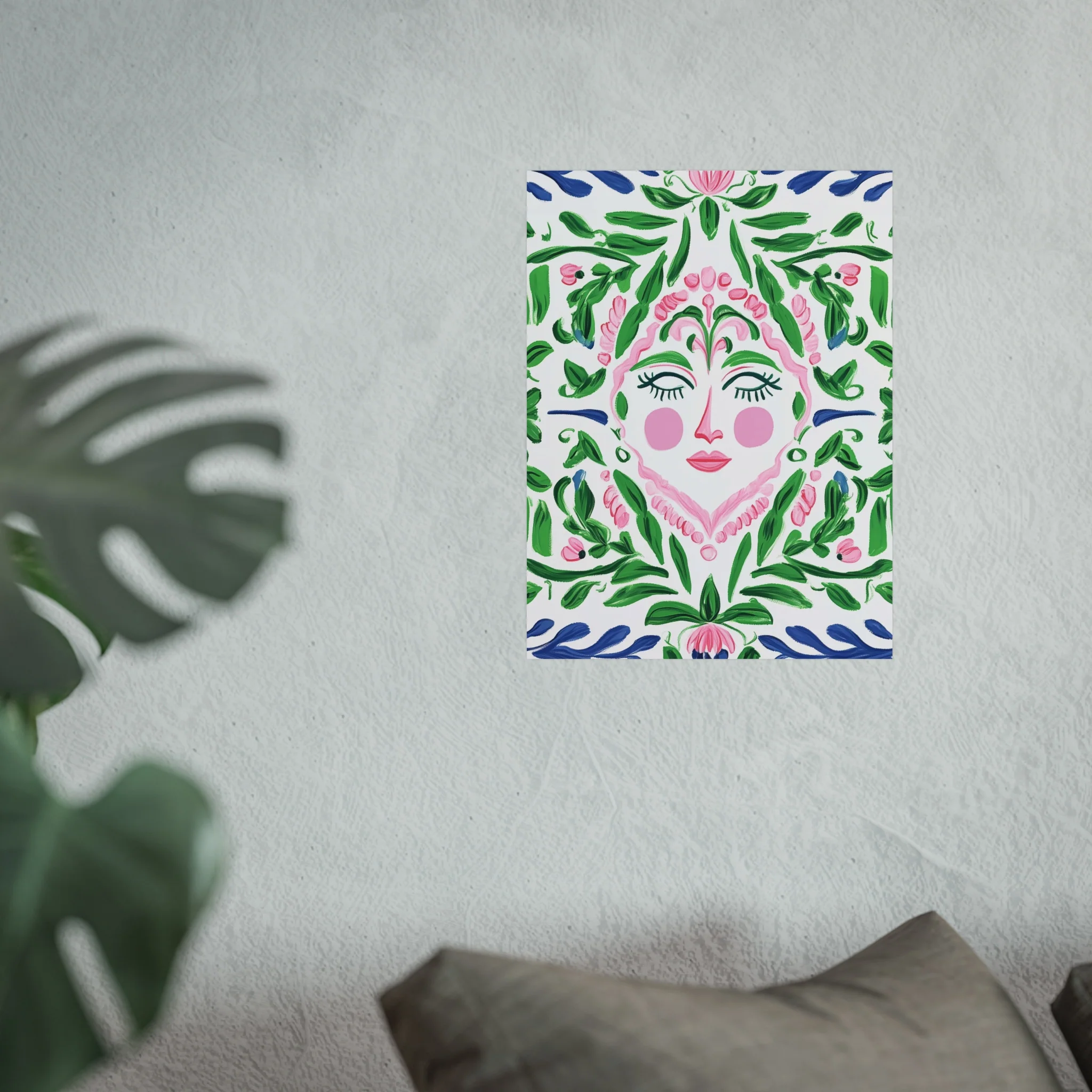 Floral Spirit Face Fine Art Poster - Image 27