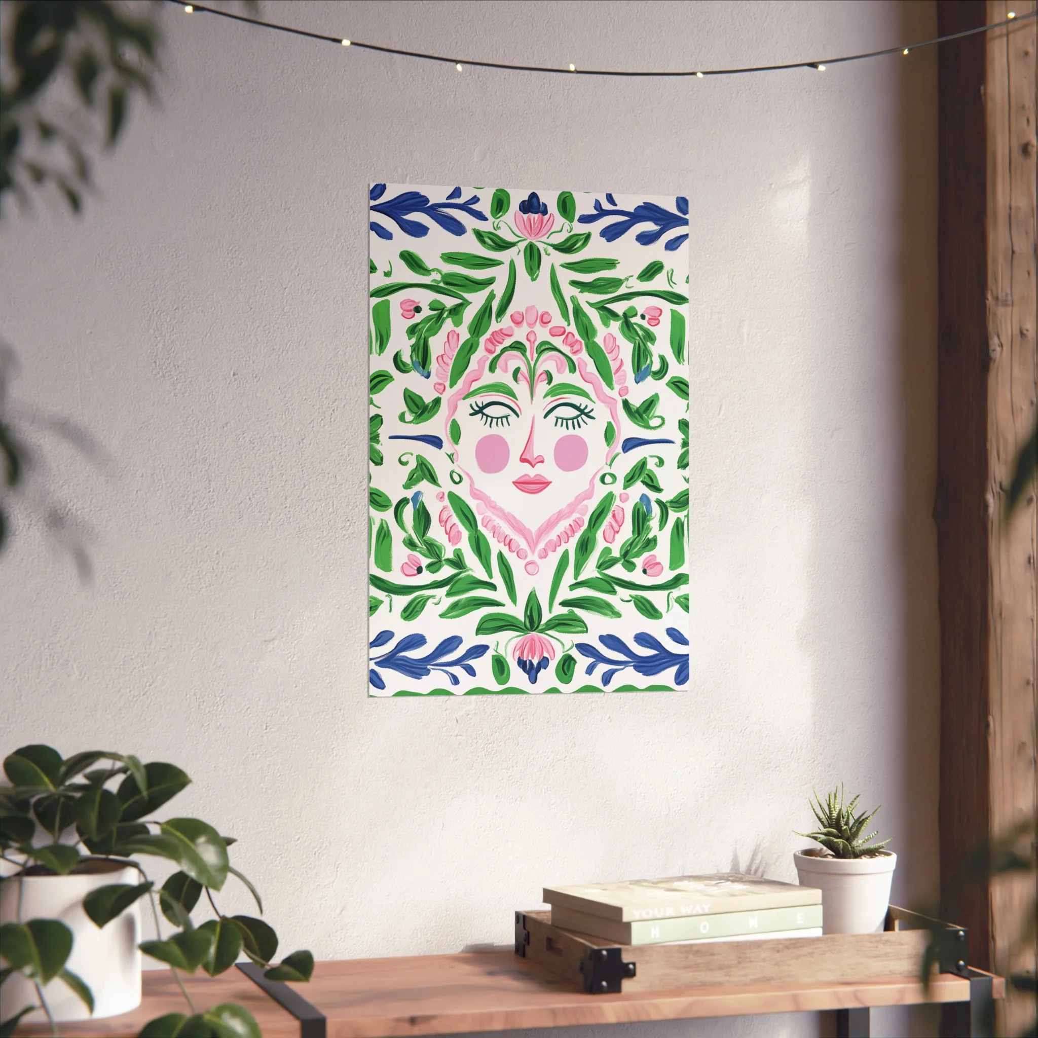 Floral Spirit Face Fine Art Poster - Image 34