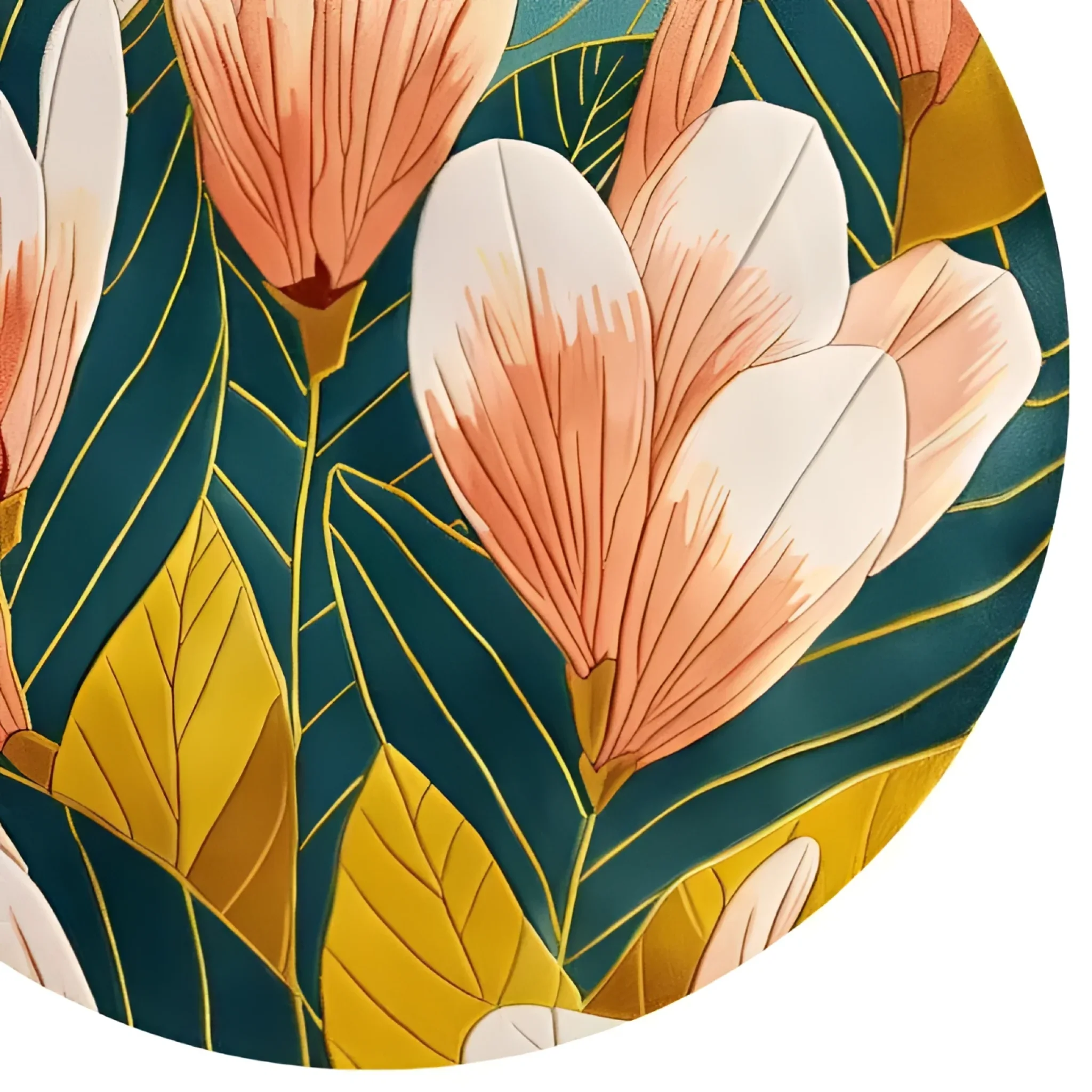 Floral Vineyard Hand Tufted Round Rug - Image 6