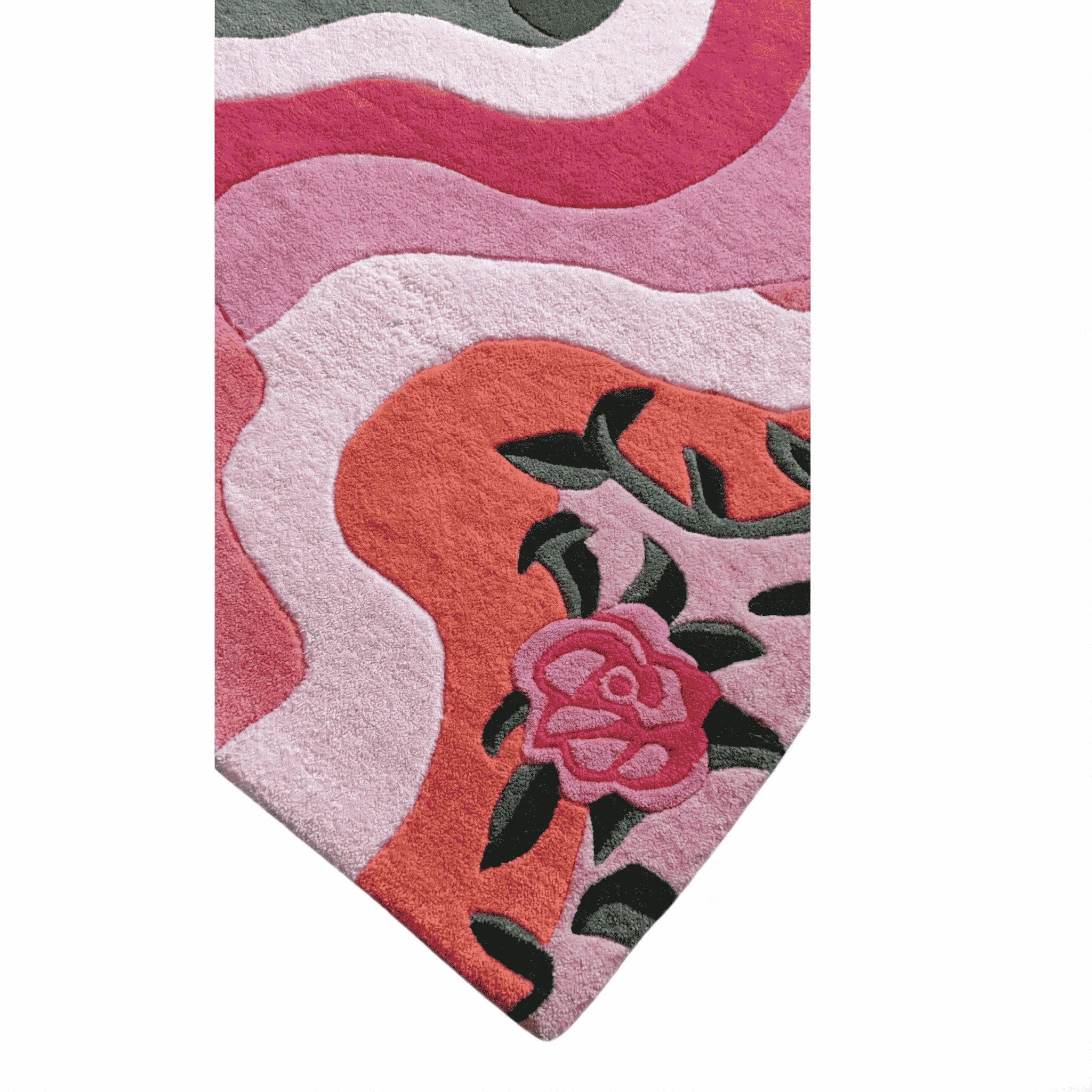 Floral Wavefront Hand Tufted Rug - Image 14