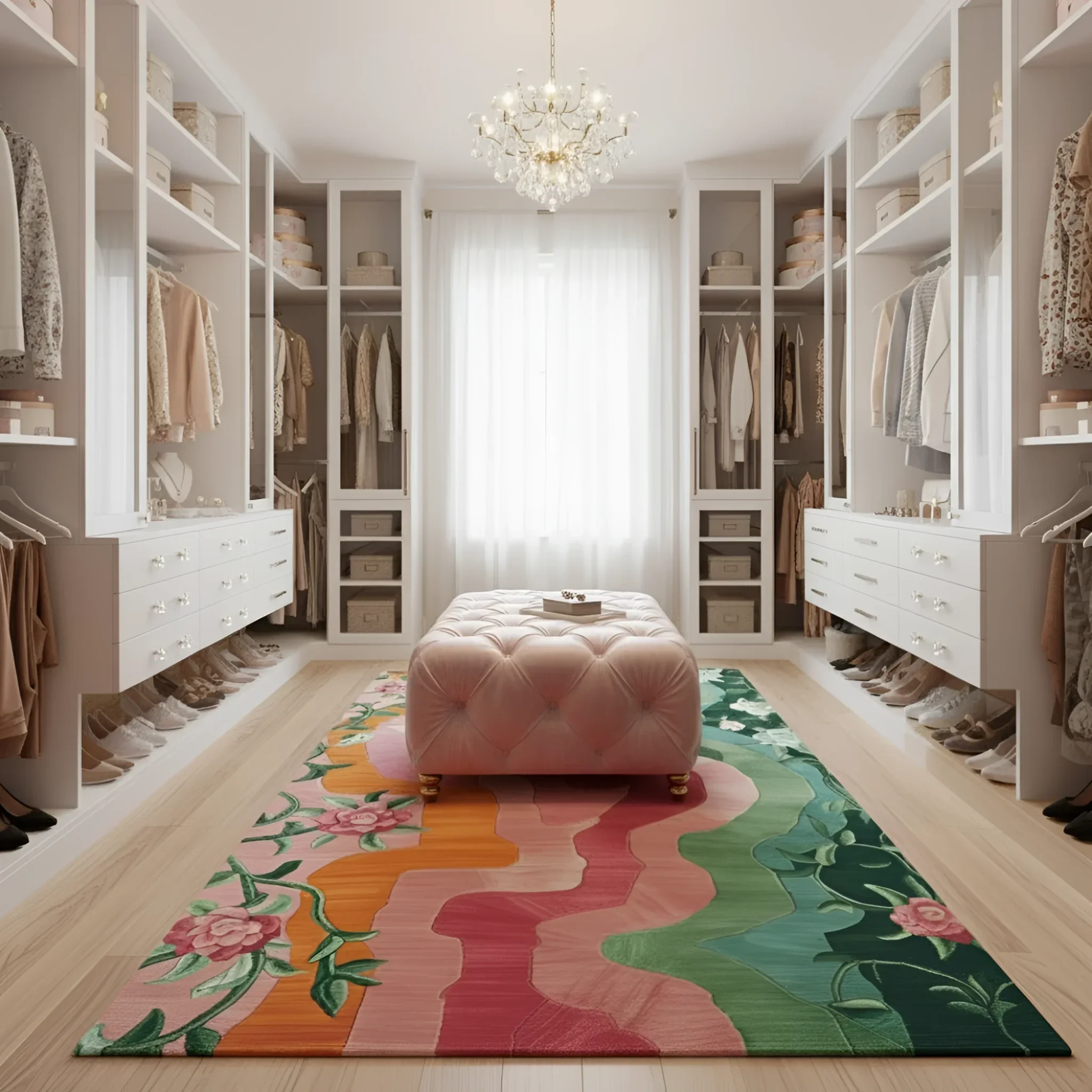 Floral Wavefront Hand Tufted Rug - Image 7