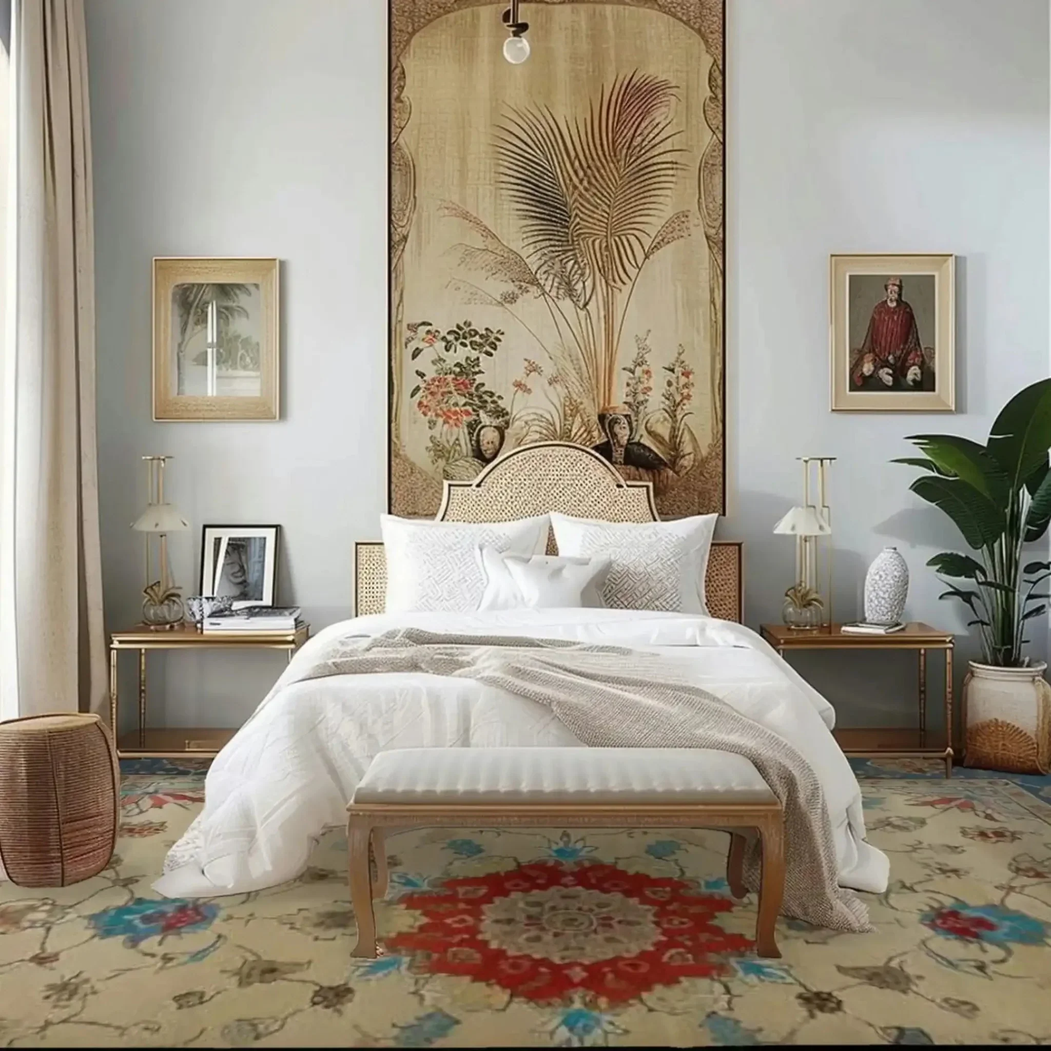 Flowering Oasis Hand Knotted Area Rug - Image 2