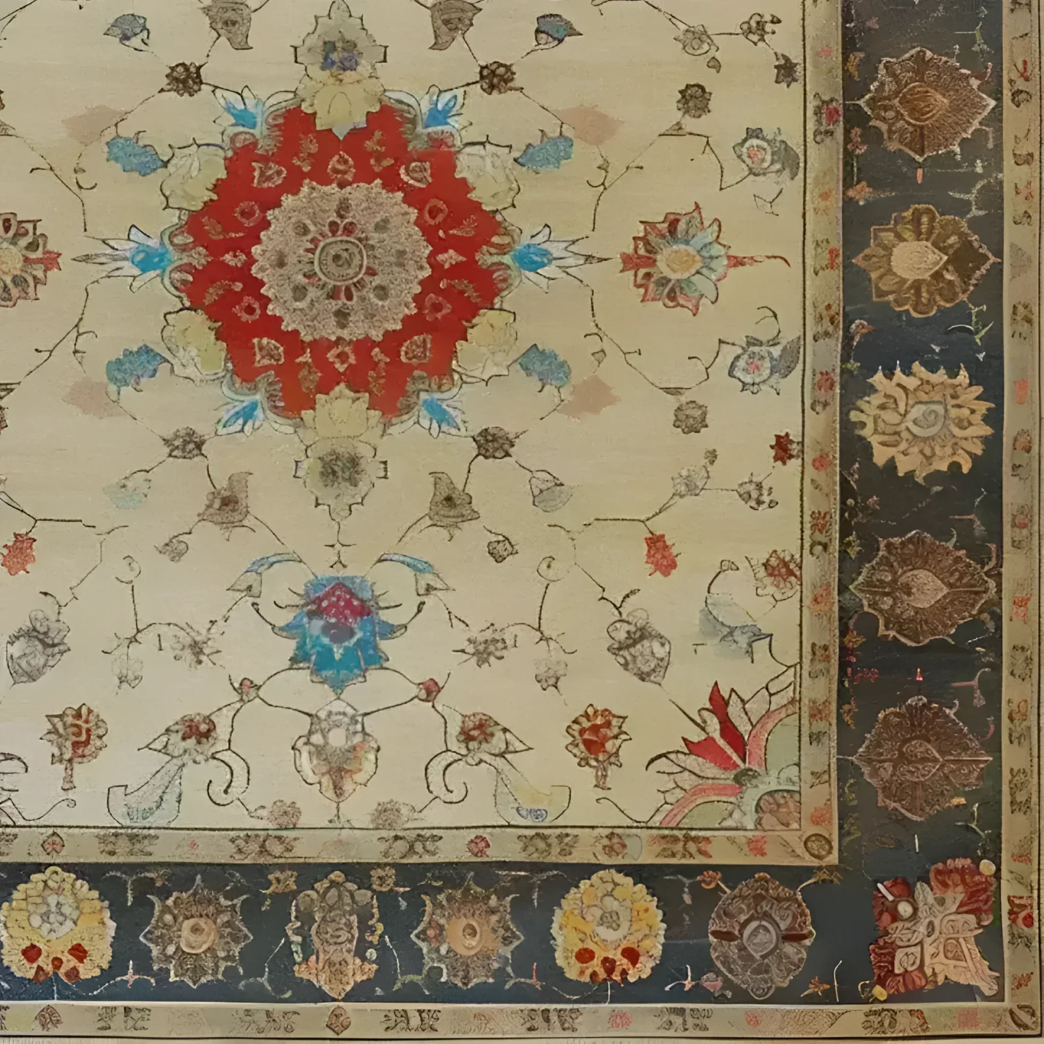 Flowering Oasis Hand Knotted Area Rug - Image 6