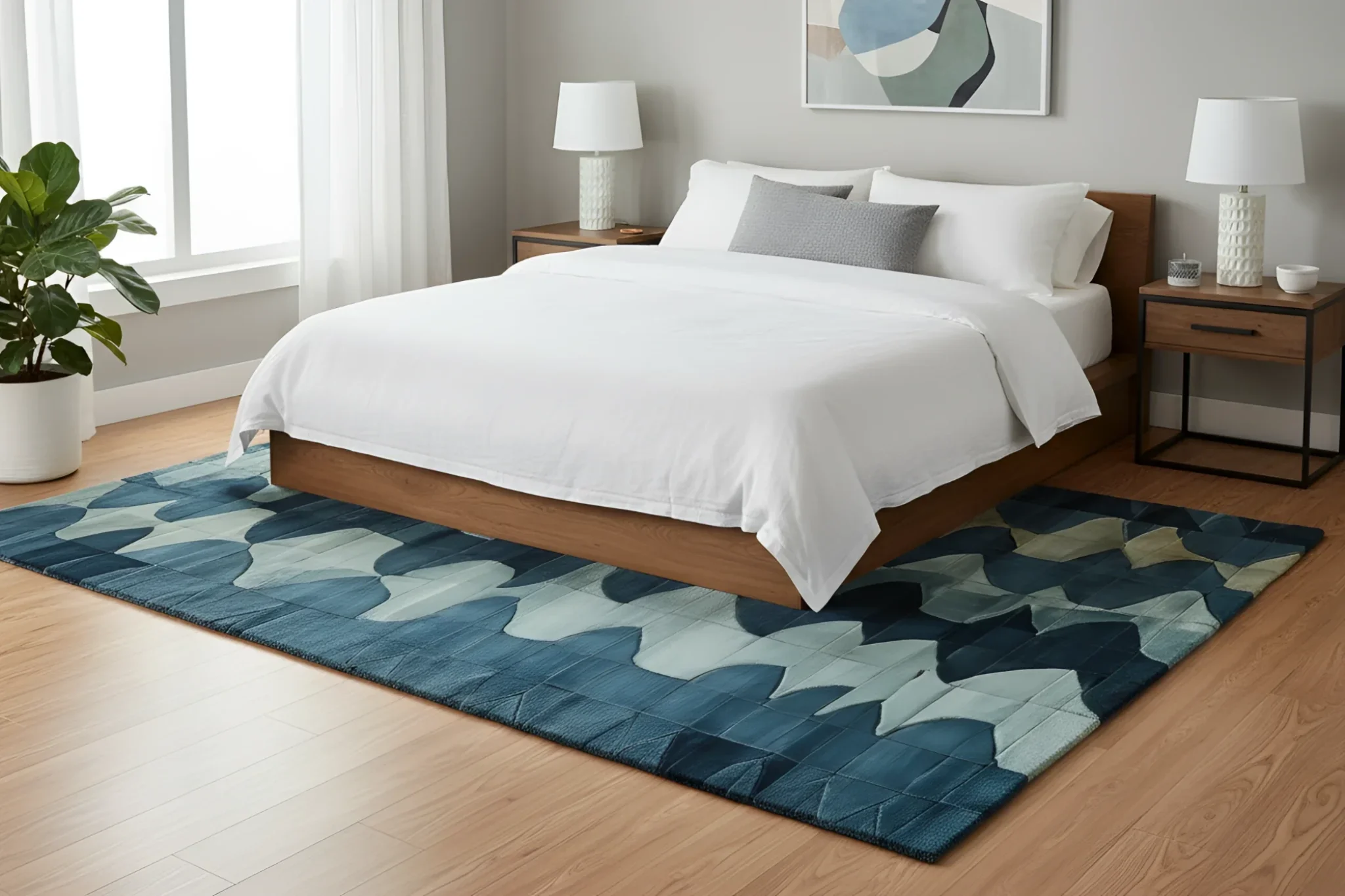 Fluid Motion Hand Tufted Rug - Image 3