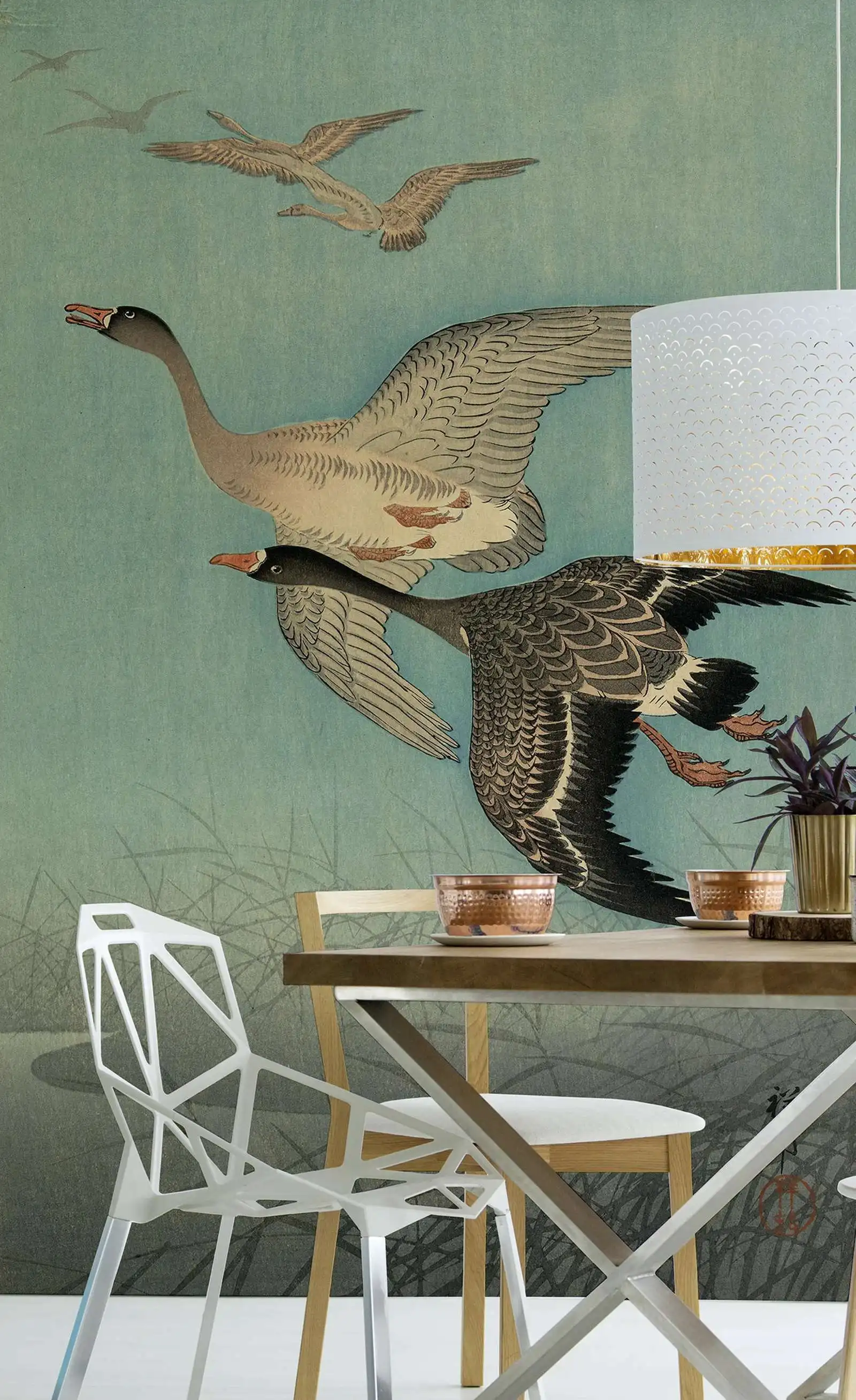 Flying Birds Sky Mural - Image 4