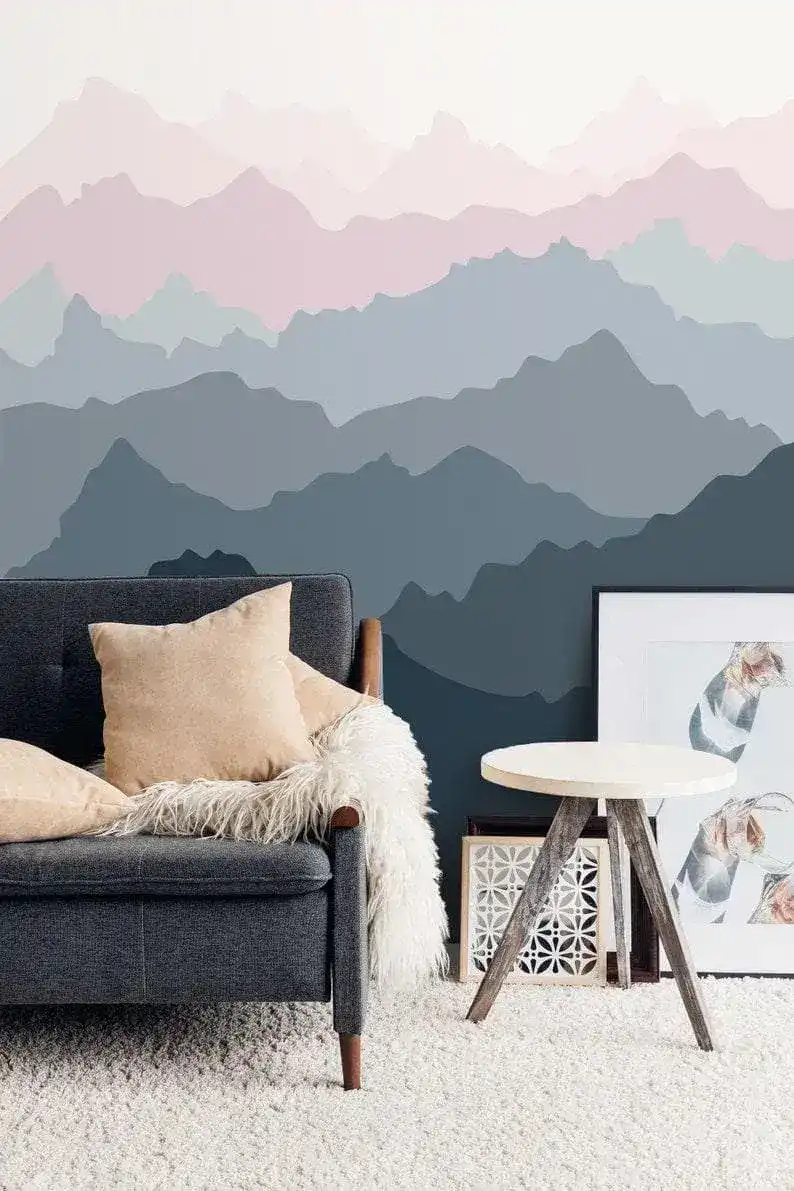 Foggy Mountains Landscape Wallpaper - Image 2
