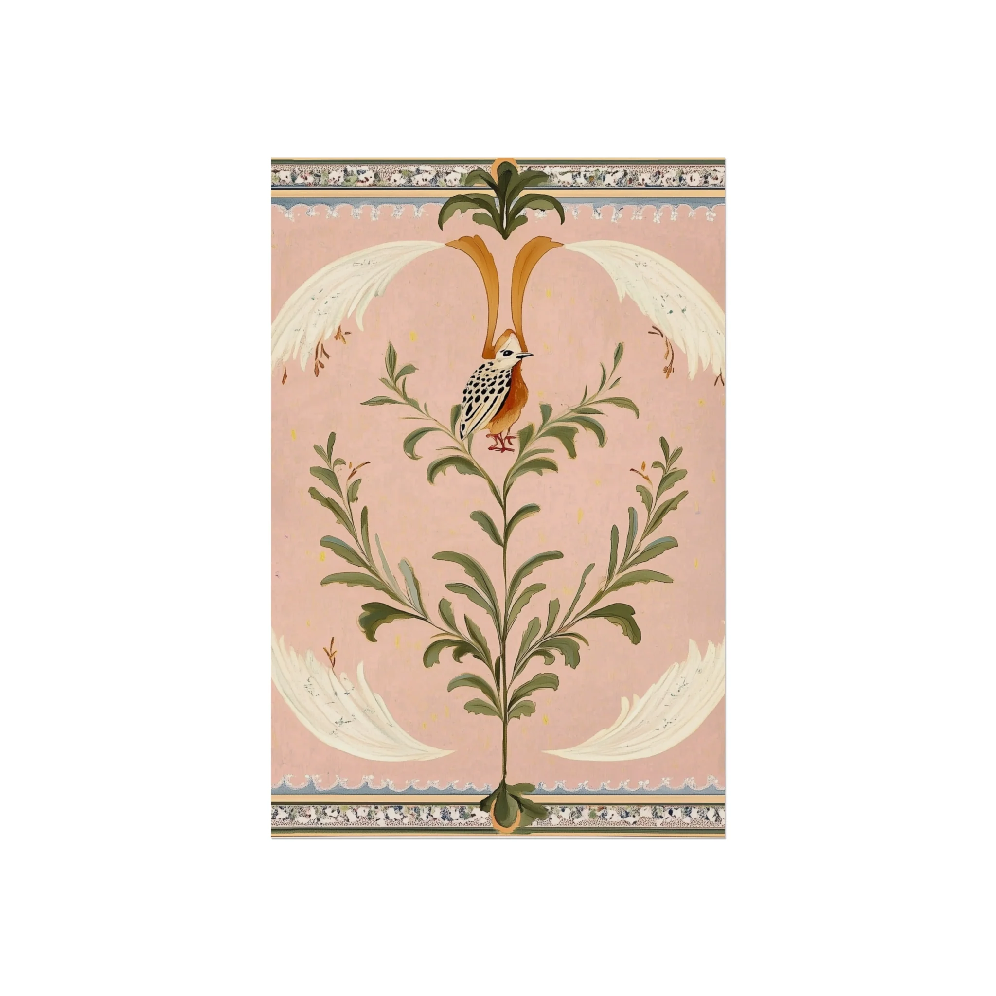 Folk Garden Finch Fine Art Poster - Image 2