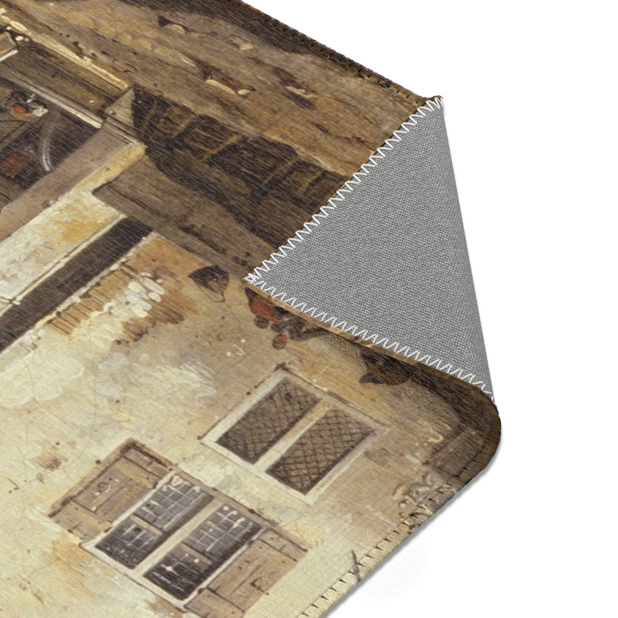 Follower of Canaletto - Portico with a Lantern | Area Rug - Image 9