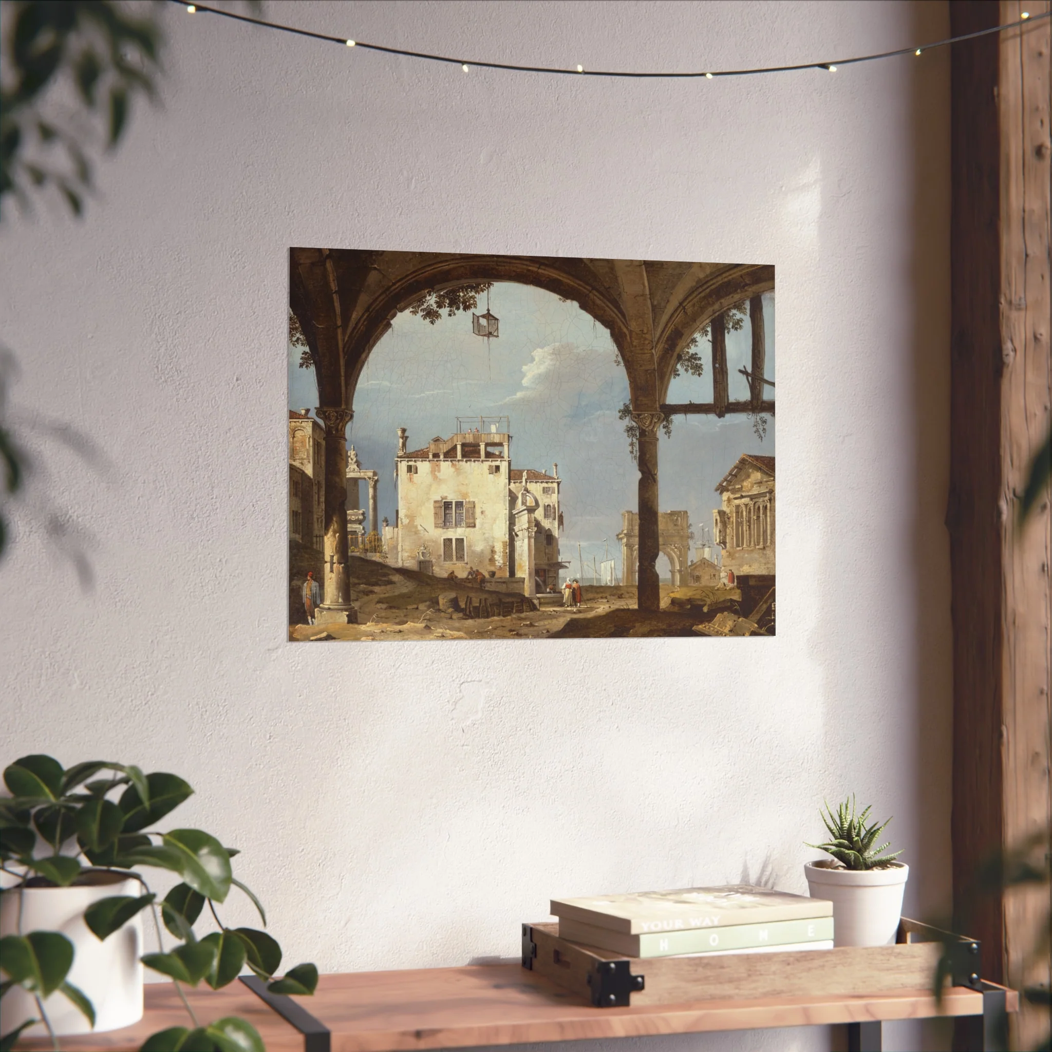 Follower of Canaletto - Portico with a Lantern | Fine Art Poster - Image 10