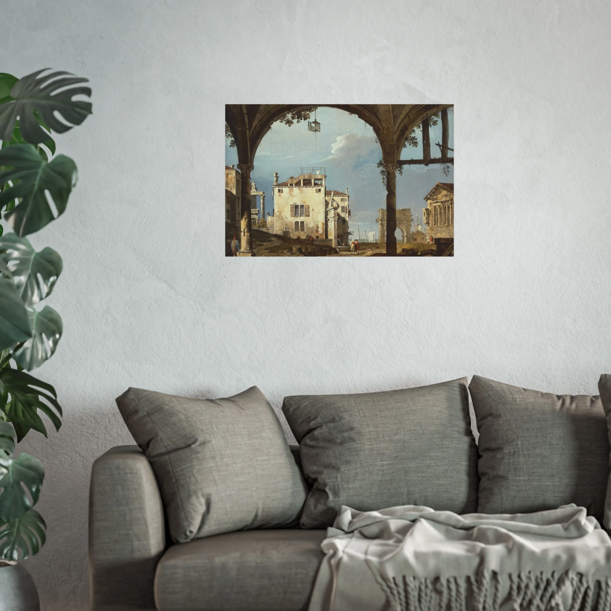Follower of Canaletto - Portico with a Lantern | Fine Art Poster - Image 11