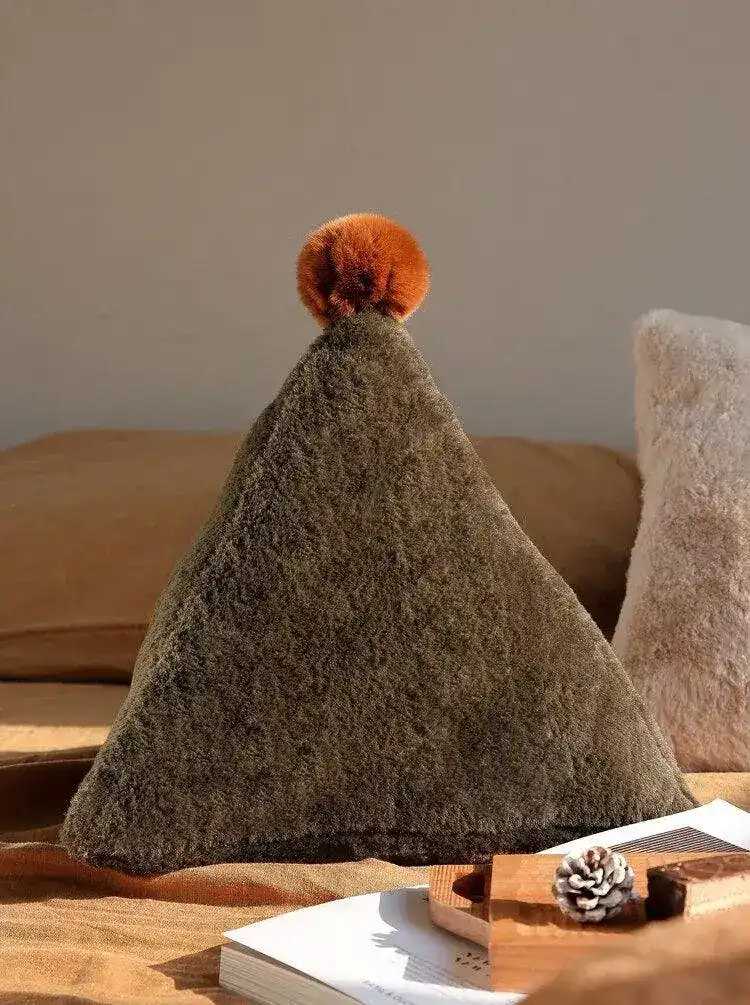 For the Love of Holiday Faux Fur Accent Pillow - Image 6