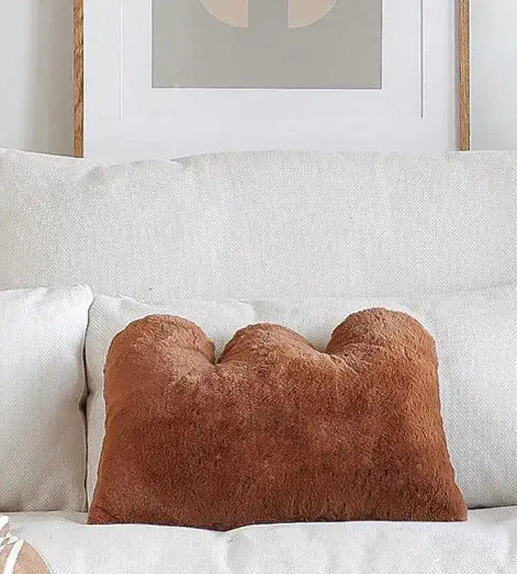 For the Love of Holiday Faux Fur Accent Pillow - Image 8