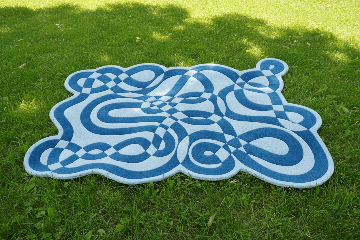 Form Meets Fluidity Hand Tufted Rug - Image 3