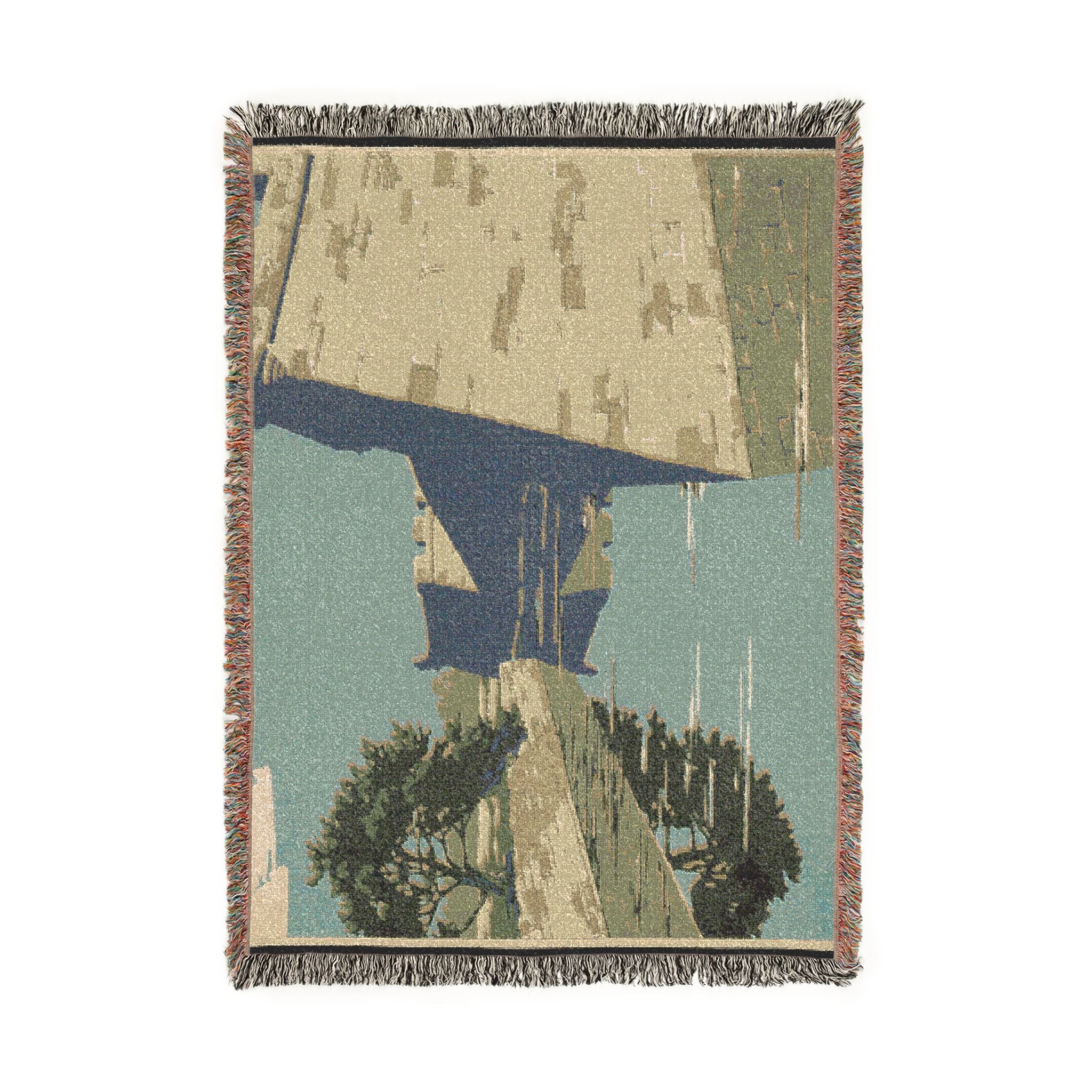 fort-marion-national-monument-st-augustine-florida-wpa-federal-art-pro | Woven Tapestry Blanket - Image 6