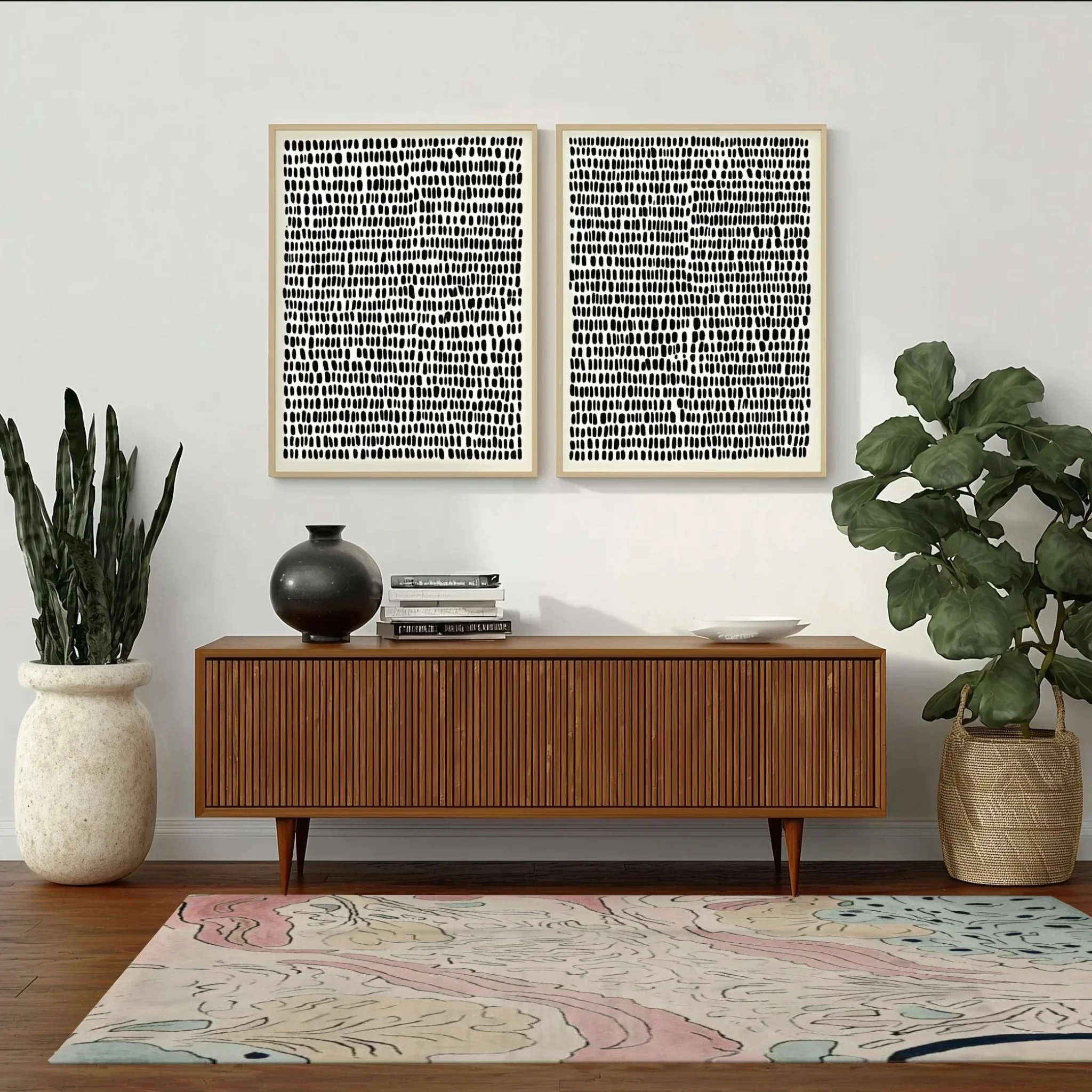 Fossil Bloom Field Hand Tufted Rug - Image 4