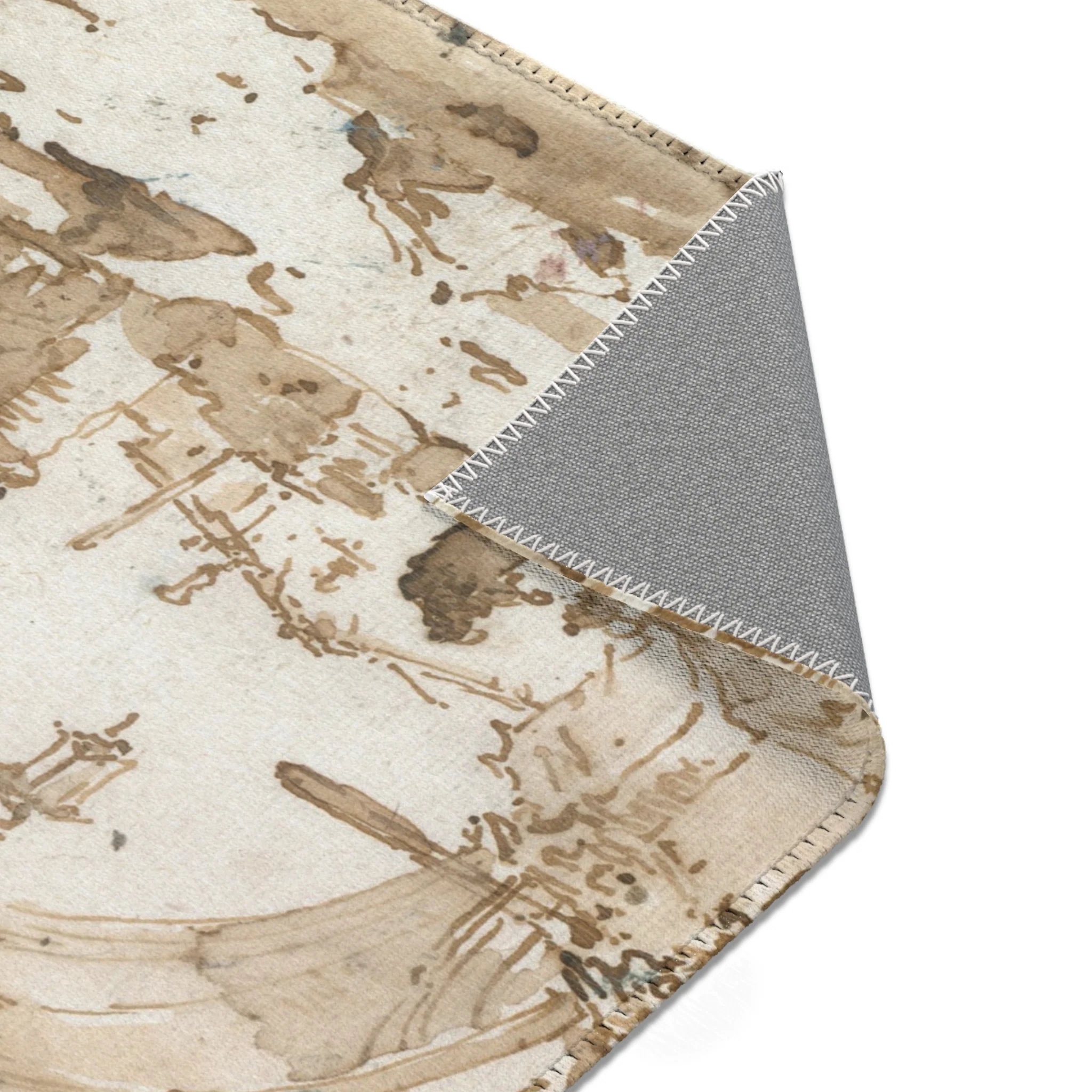 Francesco Guardi - A Capriccio with a Ruined Gothic Arch | Area Rug - Image 7