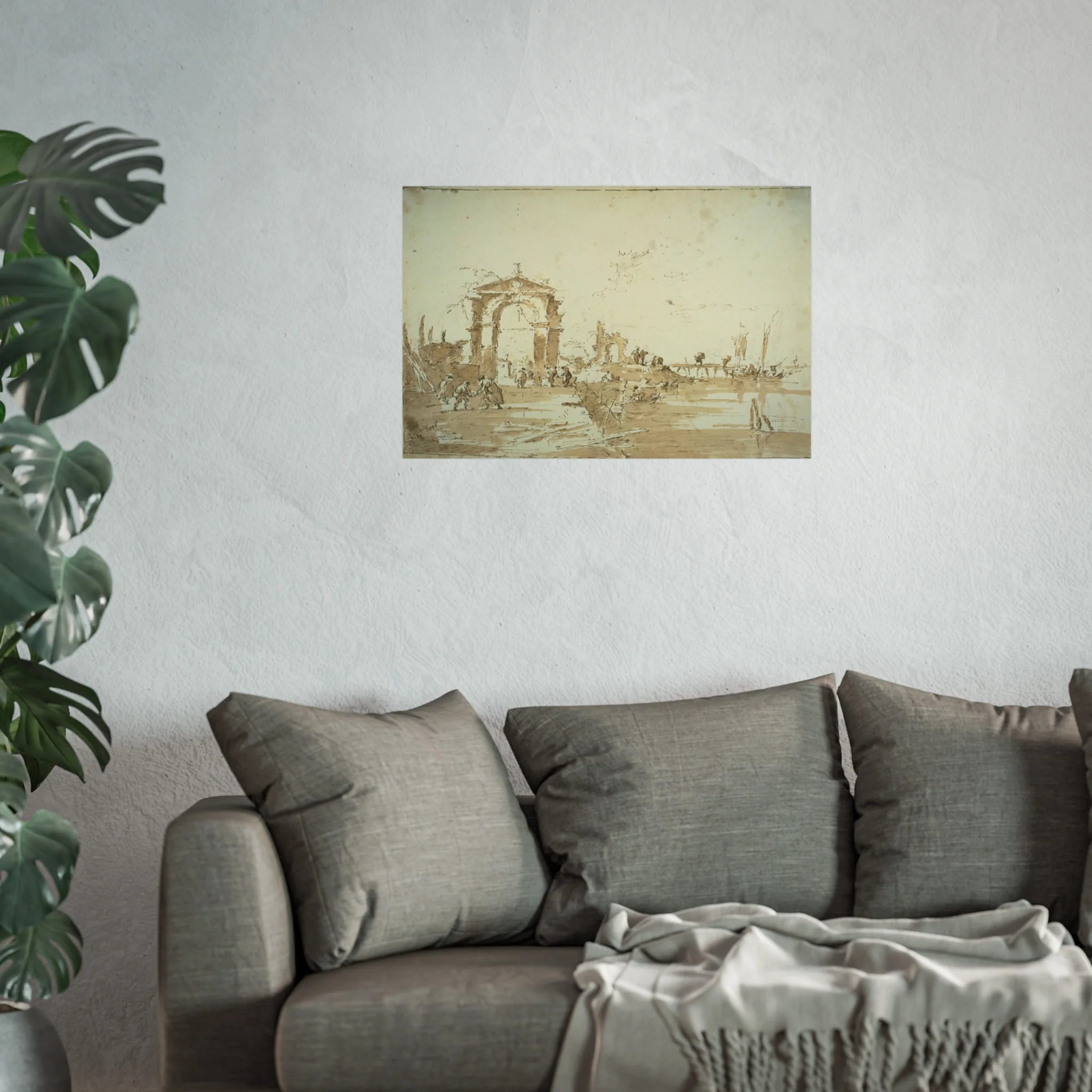 Francesco Guardi - Gateway Near a Landing Bridge | Fine Art Poster - Image 11