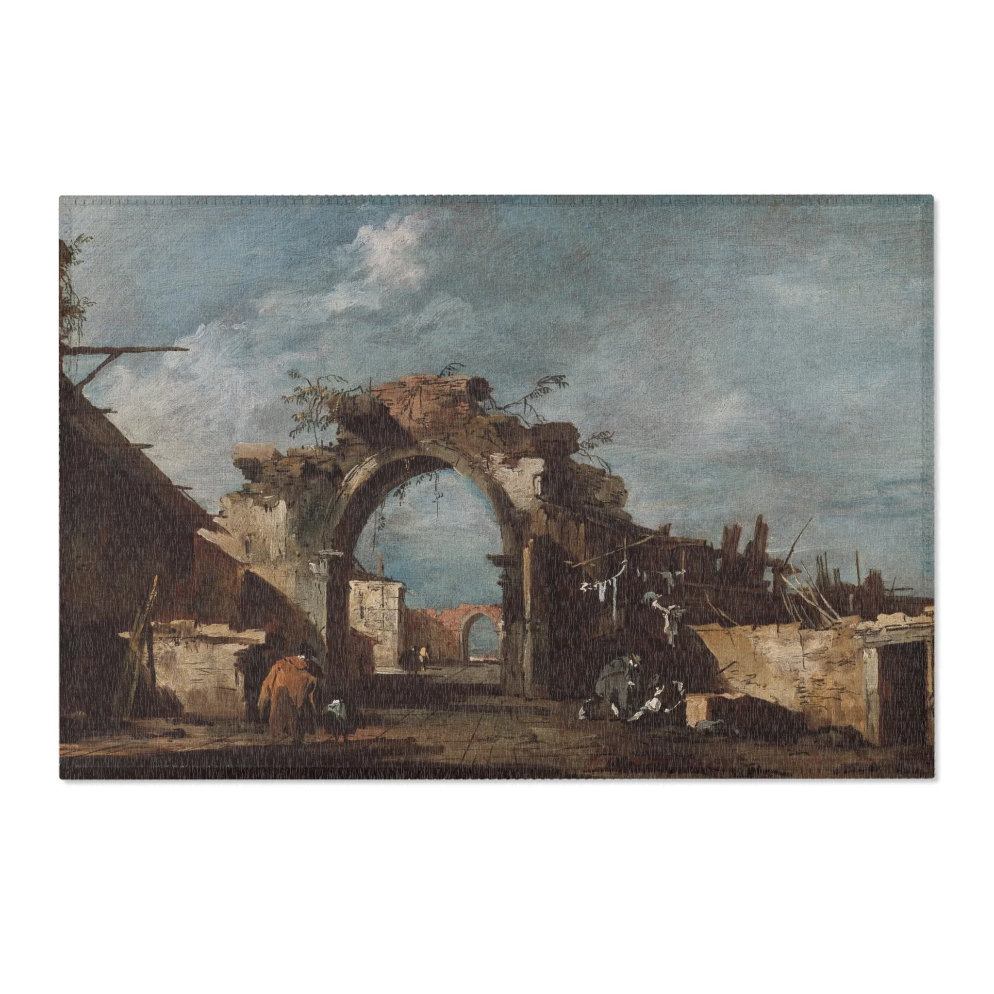Francesco Guardi - Ruined Archway | Area Rug - Image 4