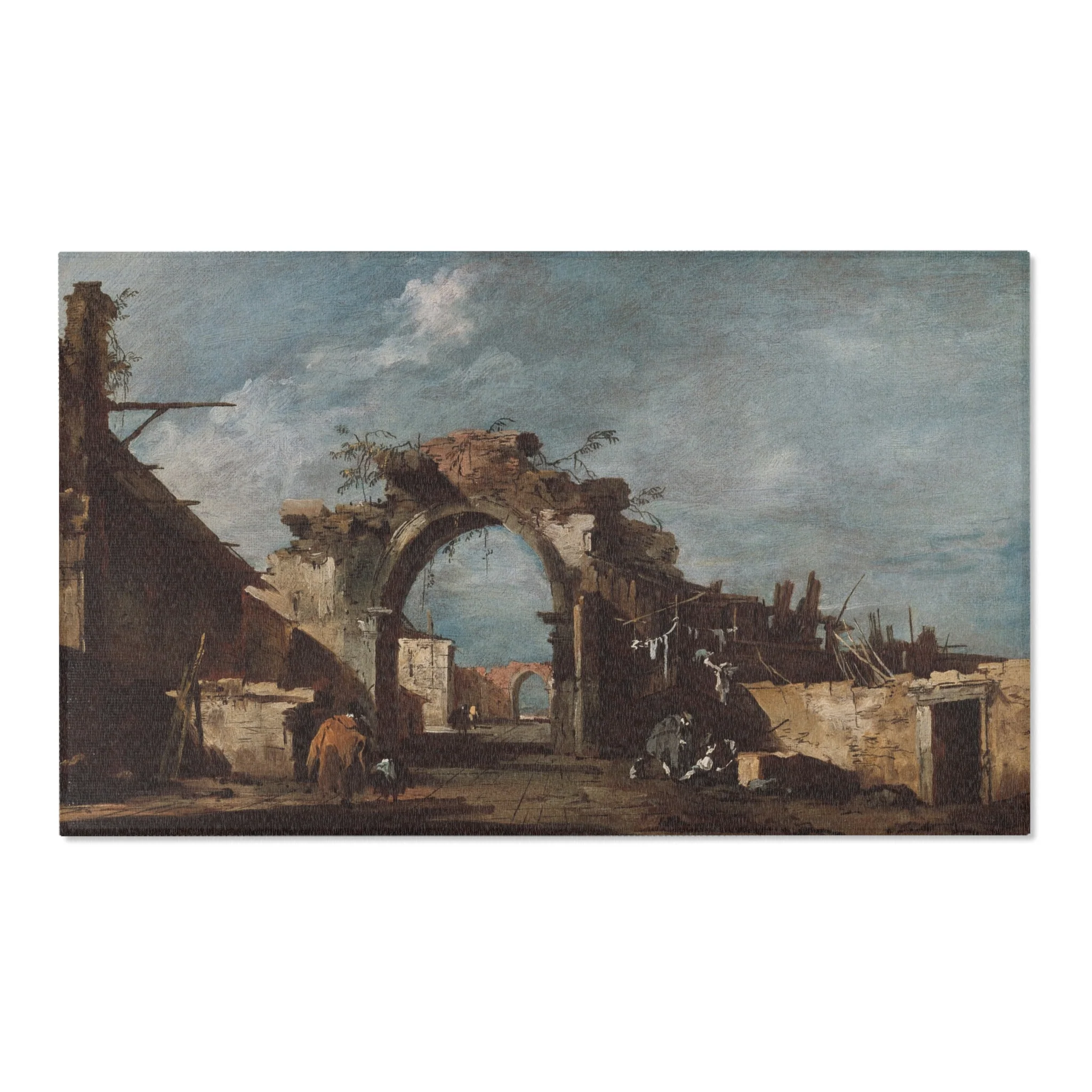 Francesco Guardi - Ruined Archway | Area Rug - Image 5