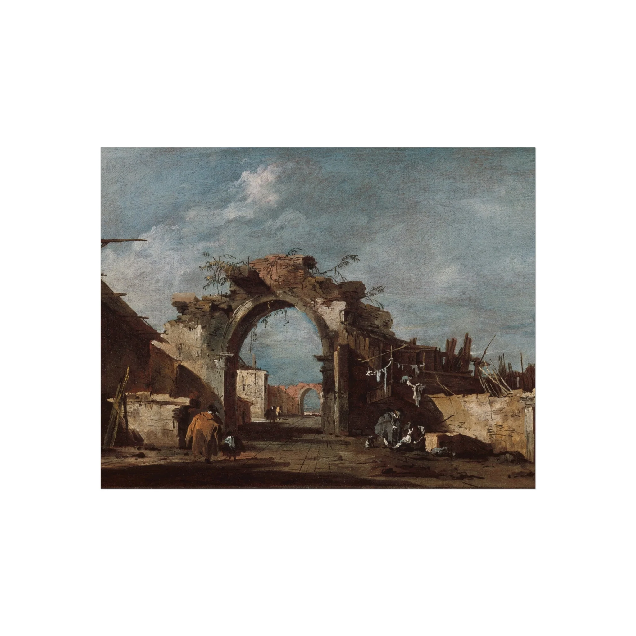 Francesco Guardi - Ruined Archway | Fine Art Poster