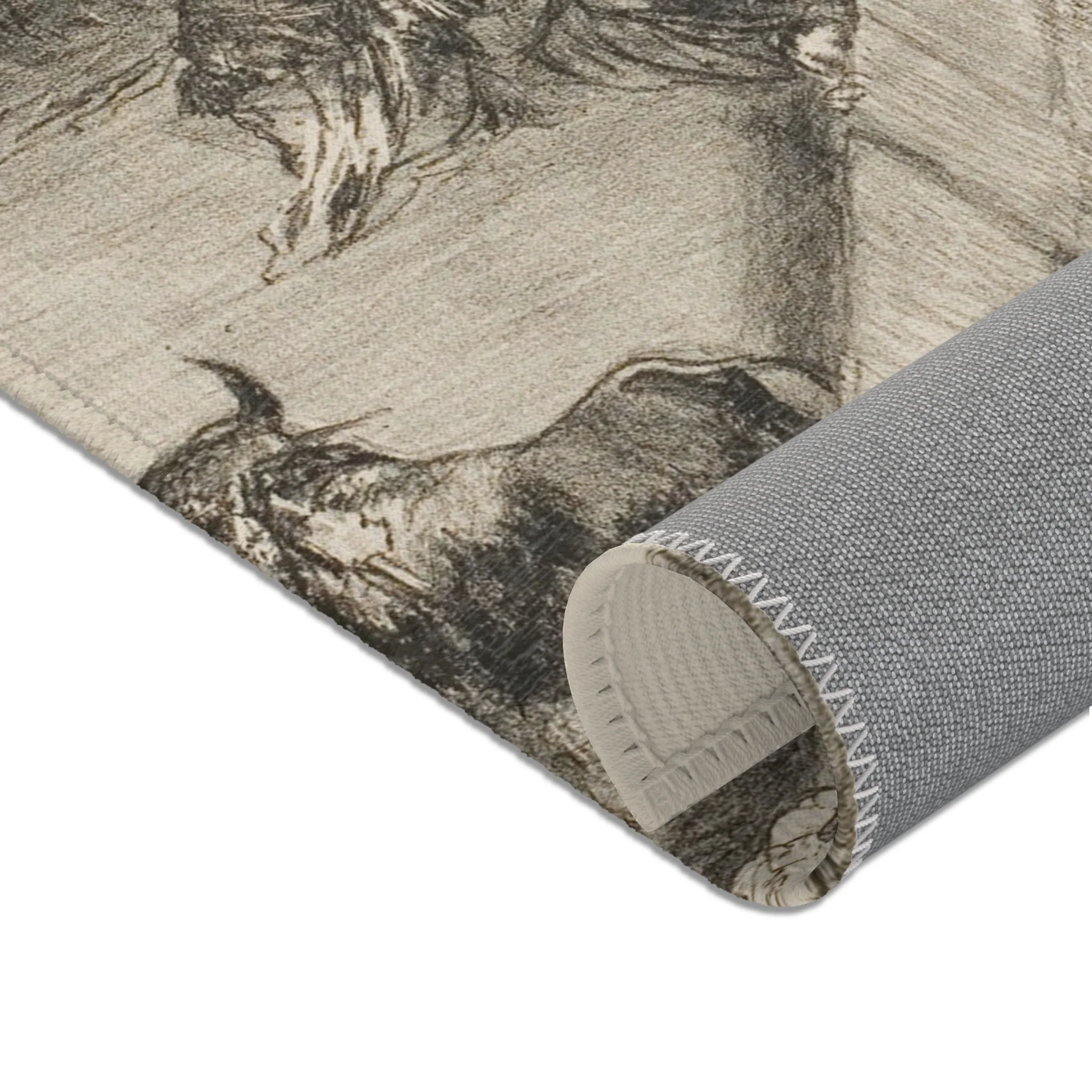 Francisco José de Goya y Lucientes - Bullfight in a divided ring, from The Bulls of Bordeaux | Area Rug - Image 8